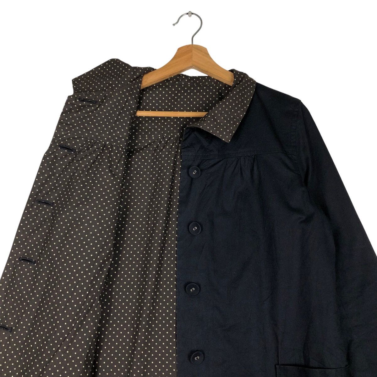 Issey Miyake 🔥Vtg Long Jacket Pou Dou Dou Japan Polkadot Lining Size US M / EU 48-50 / 2 - 10 Thumbnail