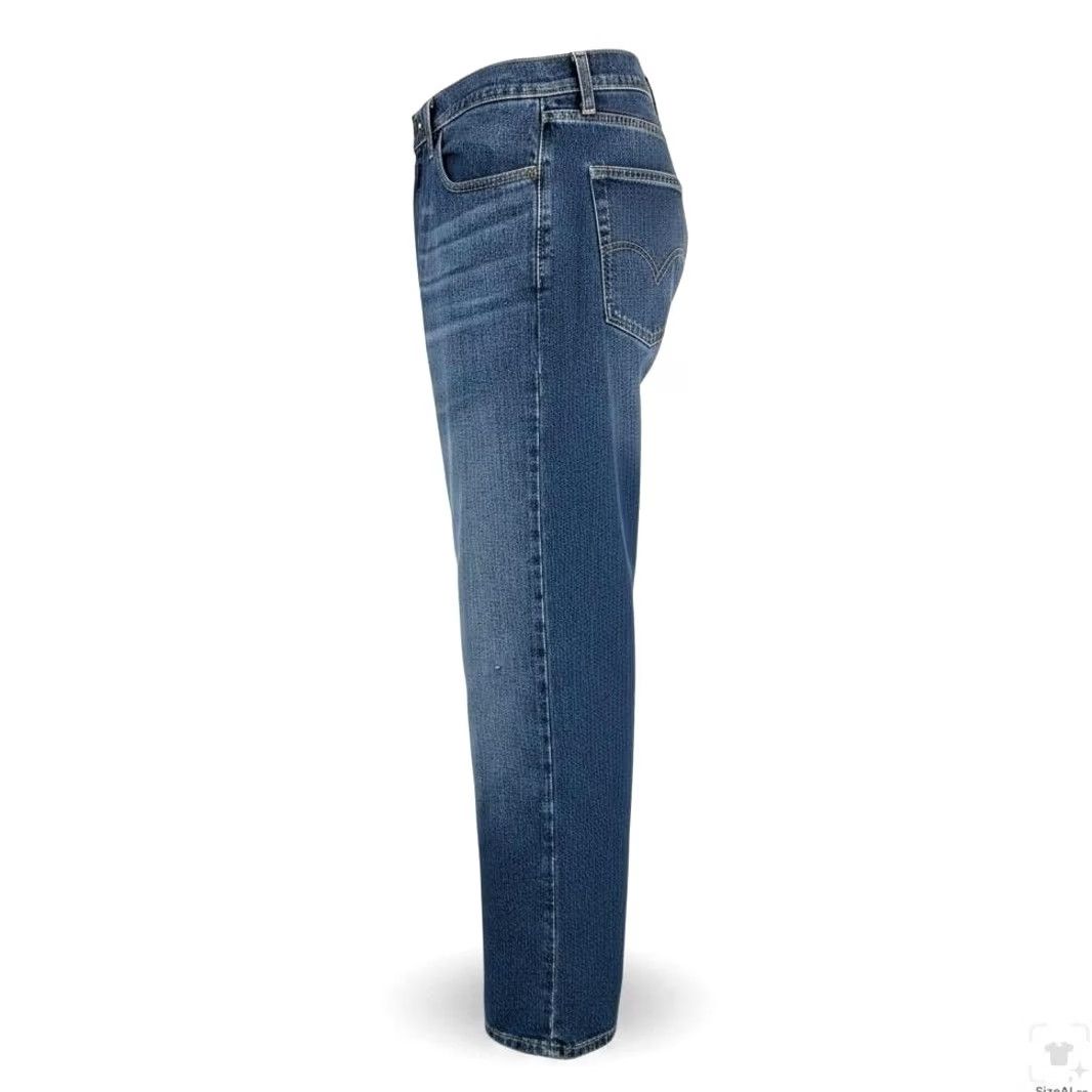 Levi's Levi's 505 Jeans Mens 36x30 Blue Medium Wash Straight Zip Fly Denim Pockets Logo Field 5-Pocket Size US 36 / EU 52 - 3 Thumbnail
