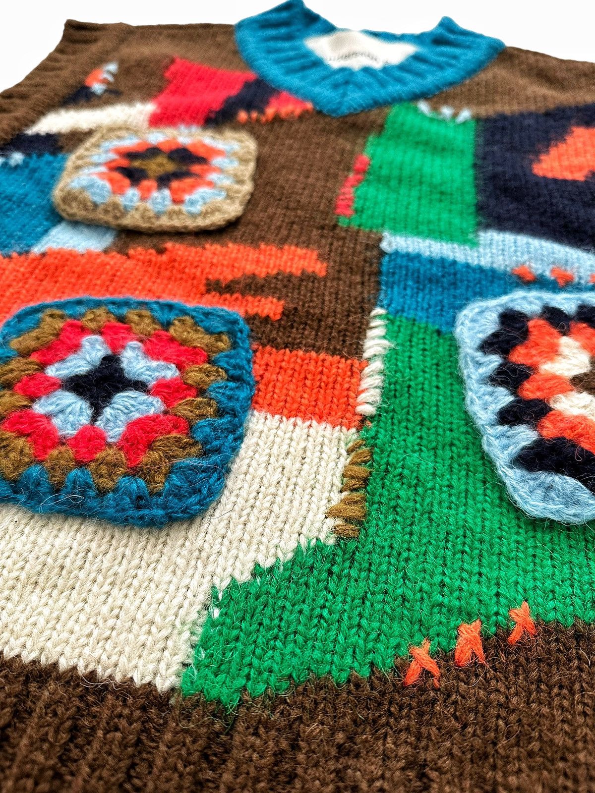 Andersson Bell Crochet Intarsia Knit Floral Vest Size US S / EU 44-46 / 1 - 3 Thumbnail