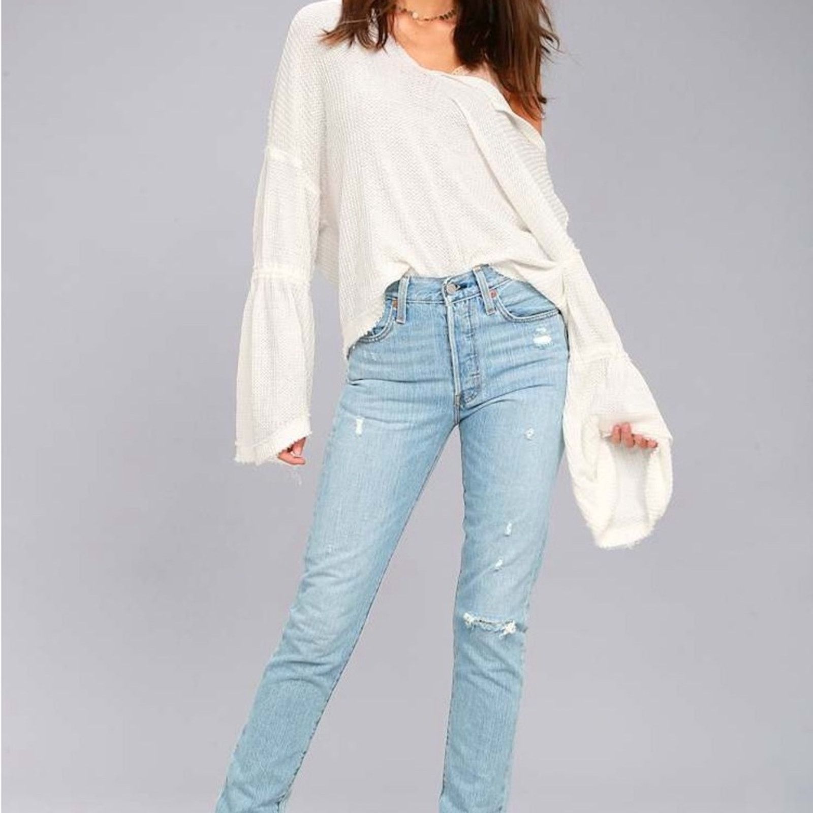 Free People Free People We The Free Dahlia Waffle Knit Top Women’s Small Size S / US 4 / IT 40 - 2 Thumbnail