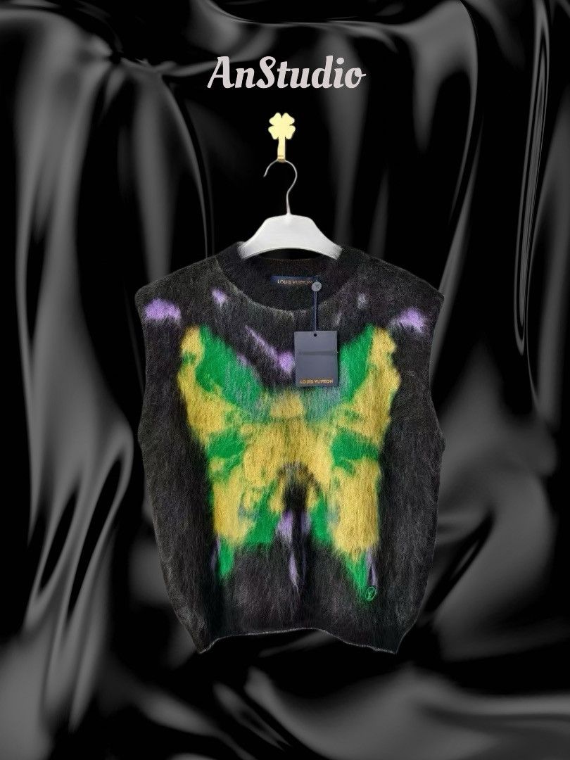 Louis Vuitton Louis Vuitton Black Butterfly Vest Sleeveless Sweater Size US S / EU 44-46 / 1 - 1 Thumbnail
