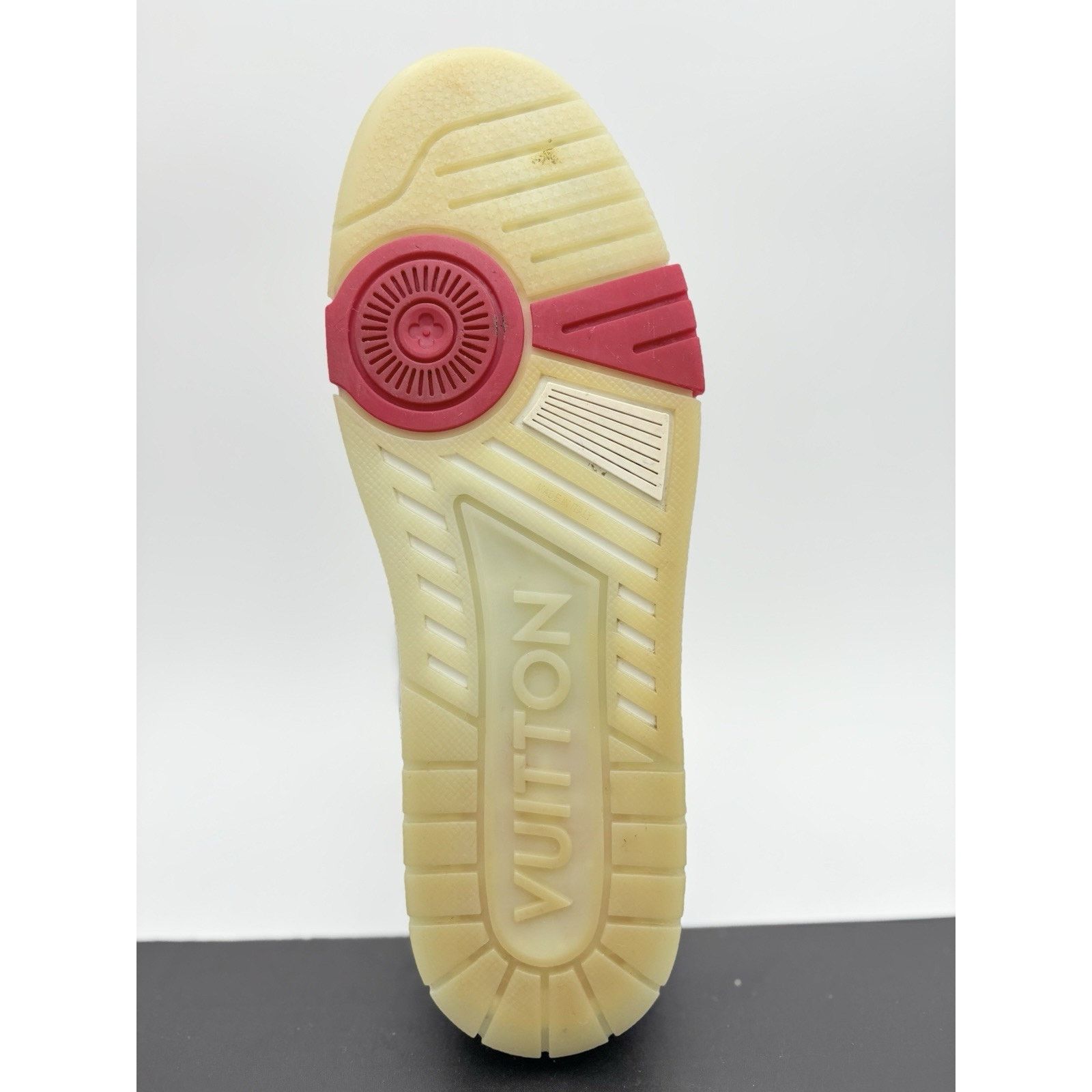 Louis Vuitton Louis Vuitton Mid Trainer ' White Red Blue ' | GOOD! Size US 11.5 / EU 44-45 - 13 Thumbnail