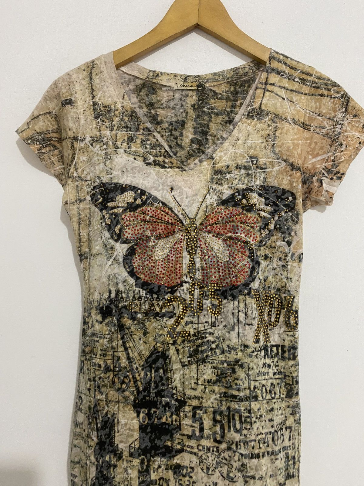 If Six Was Nine 💸BINDINGOFFER💸Boho japanese shirt butterfly goa styled Size US M / EU 48-50 / 2 - 2 Thumbnail
