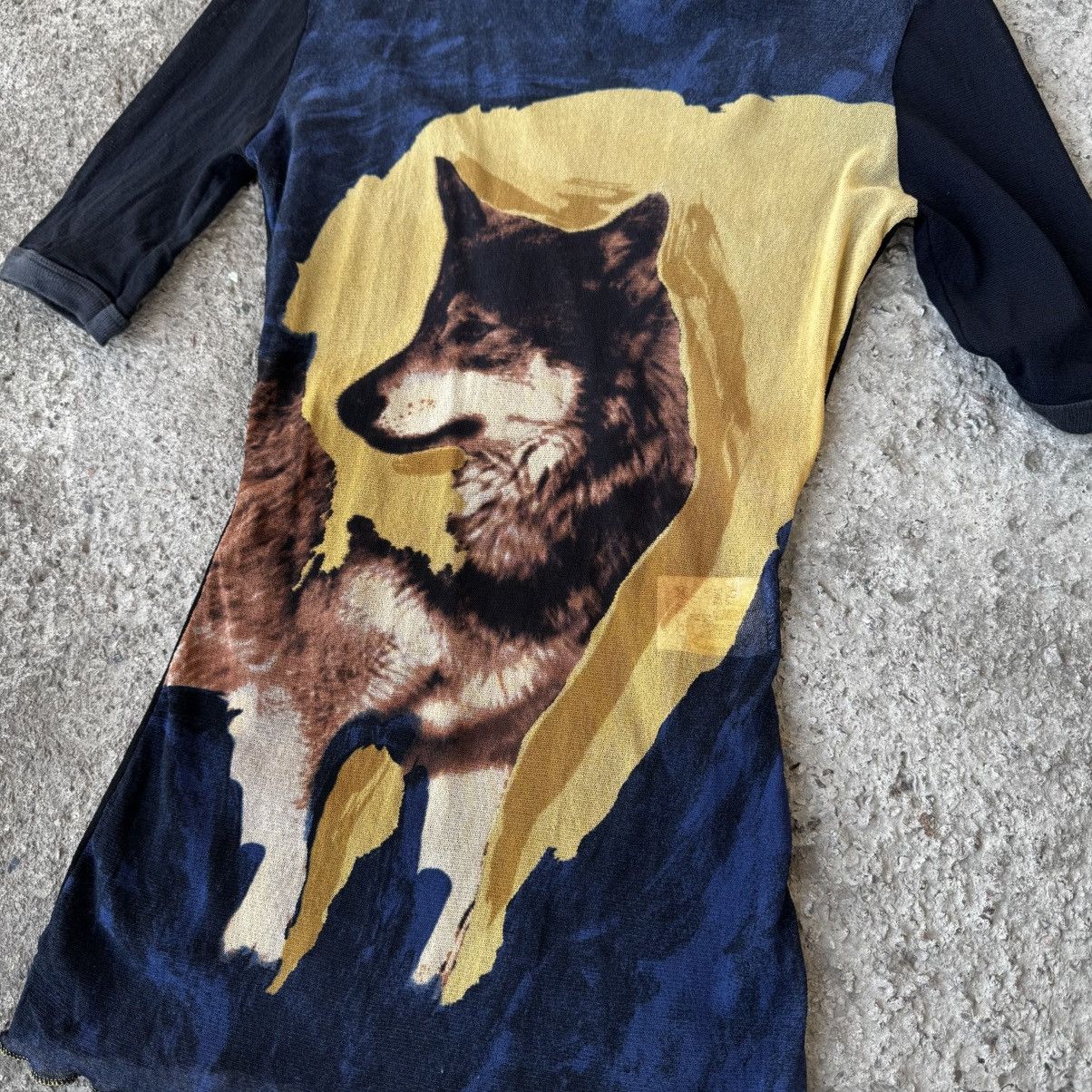 Jean Paul Gaultier Vintage Jean Paul Gaultier wolf mesh top Size US M / EU 48-50 / 2 - 2 Thumbnail