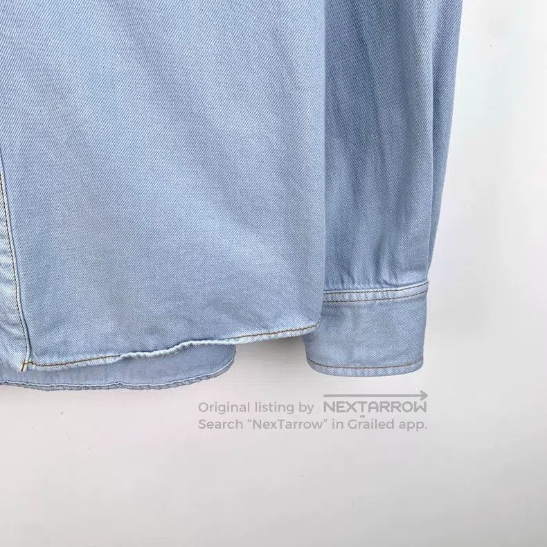 Gucci Gucci Light blue apple embroidered cotton lapel single-bre Size US S / EU 44-46 / 1 - 4 Thumbnail