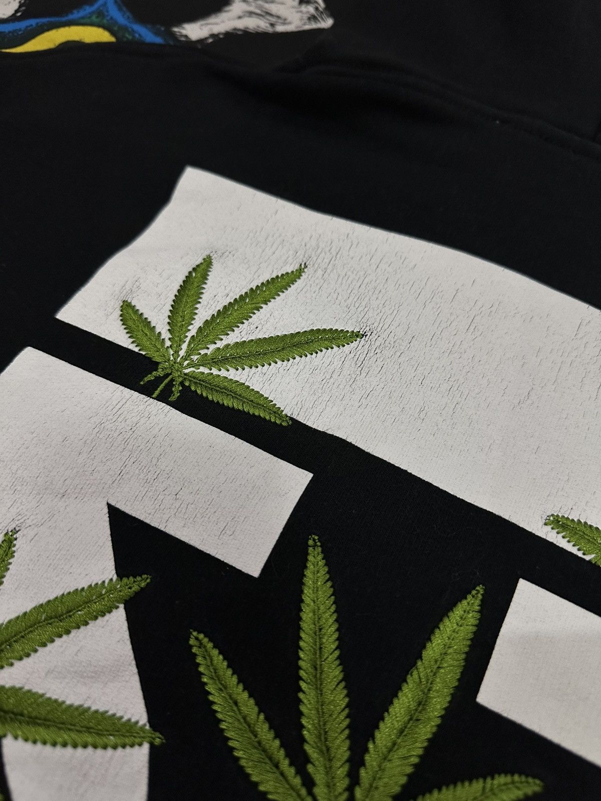 Off-White Off-White Marijuana Hoodie baggy Black @2013 Virgil Abloh Size US XL / EU 56 / 4 - 10 Thumbnail