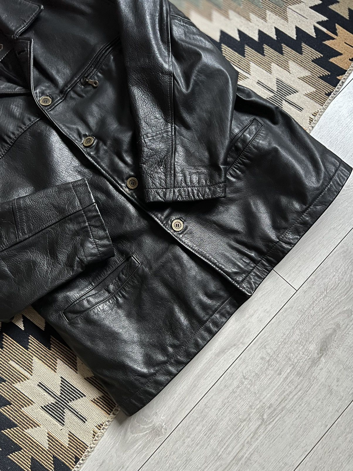 Vera Pelle × Vintage Vintage Vera Pelle 90's Real Leather Aviator Jacket Size US L / EU 52-54 / 3 - 10 Thumbnail