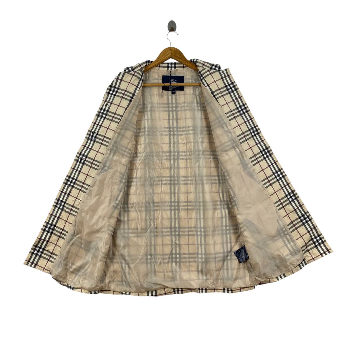 Burberry Vintage BURBERRYS LONDON Italy Nova Check Tartan Parka Coat Size US M / EU 48-50 / 2 - 4 Thumbnail