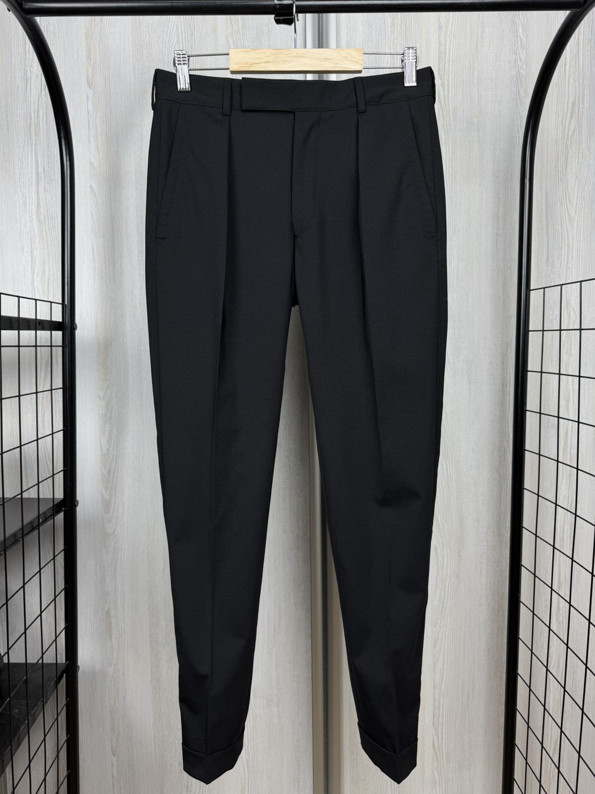 Paul Smith Paul Smith black wool stretch classic casual dress pants Size US 28 / EU 44 - 2 Thumbnail