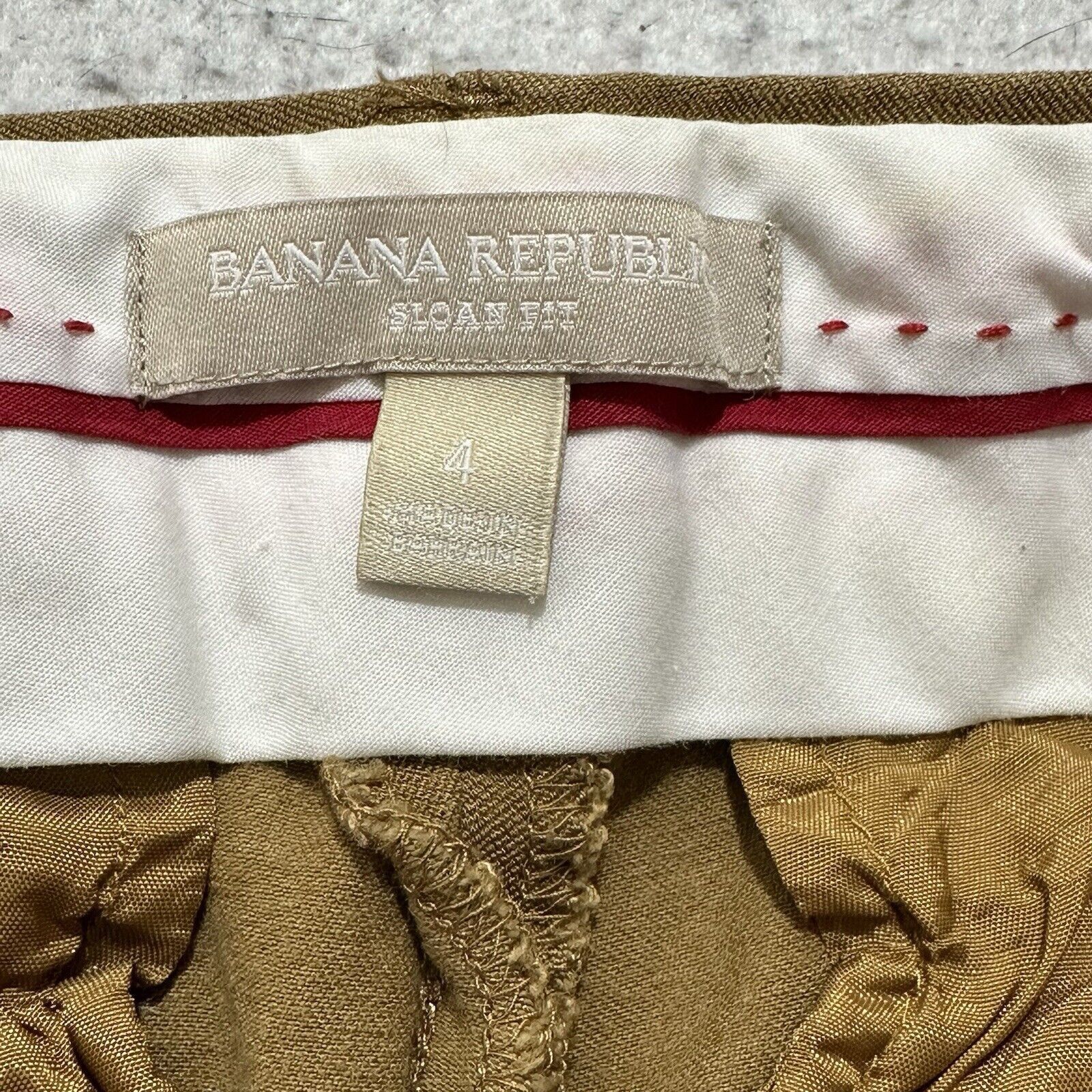 Banana Republic Banana Republic Sloan Fit 4 Brown Straight Leg Ankle Pants Size 27" / US 4 / IT 40 - 4 Thumbnail