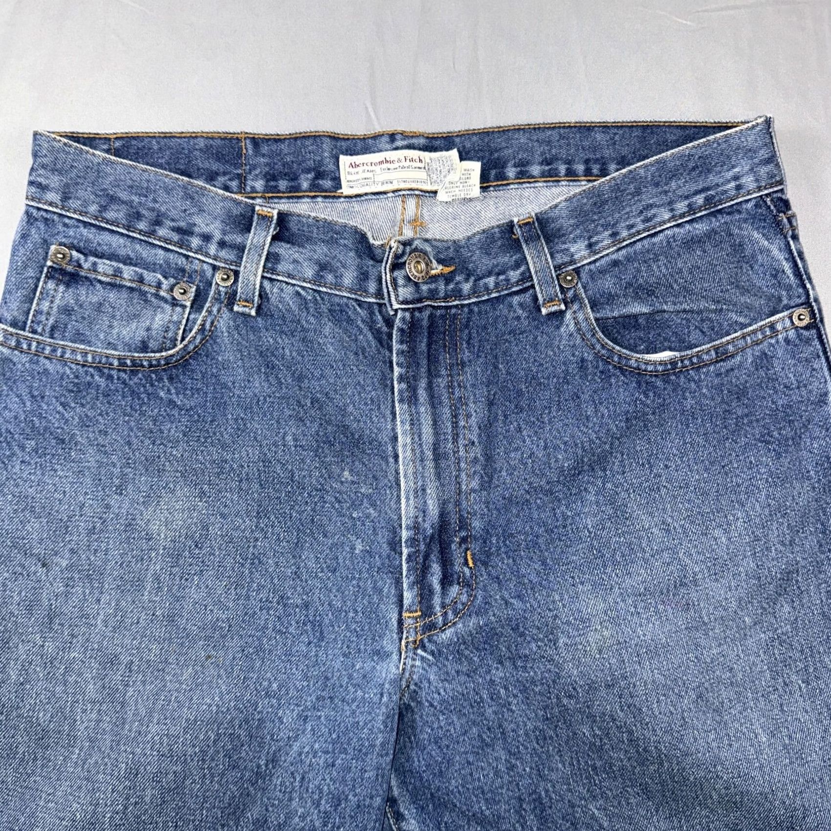 Abercrombie & Fitch VINTAGE Abercrombie & Fitch Jeans Womens 10 Blue Med Wash High Waist Size 32" / US 10 / IT 46 - 4 Thumbnail