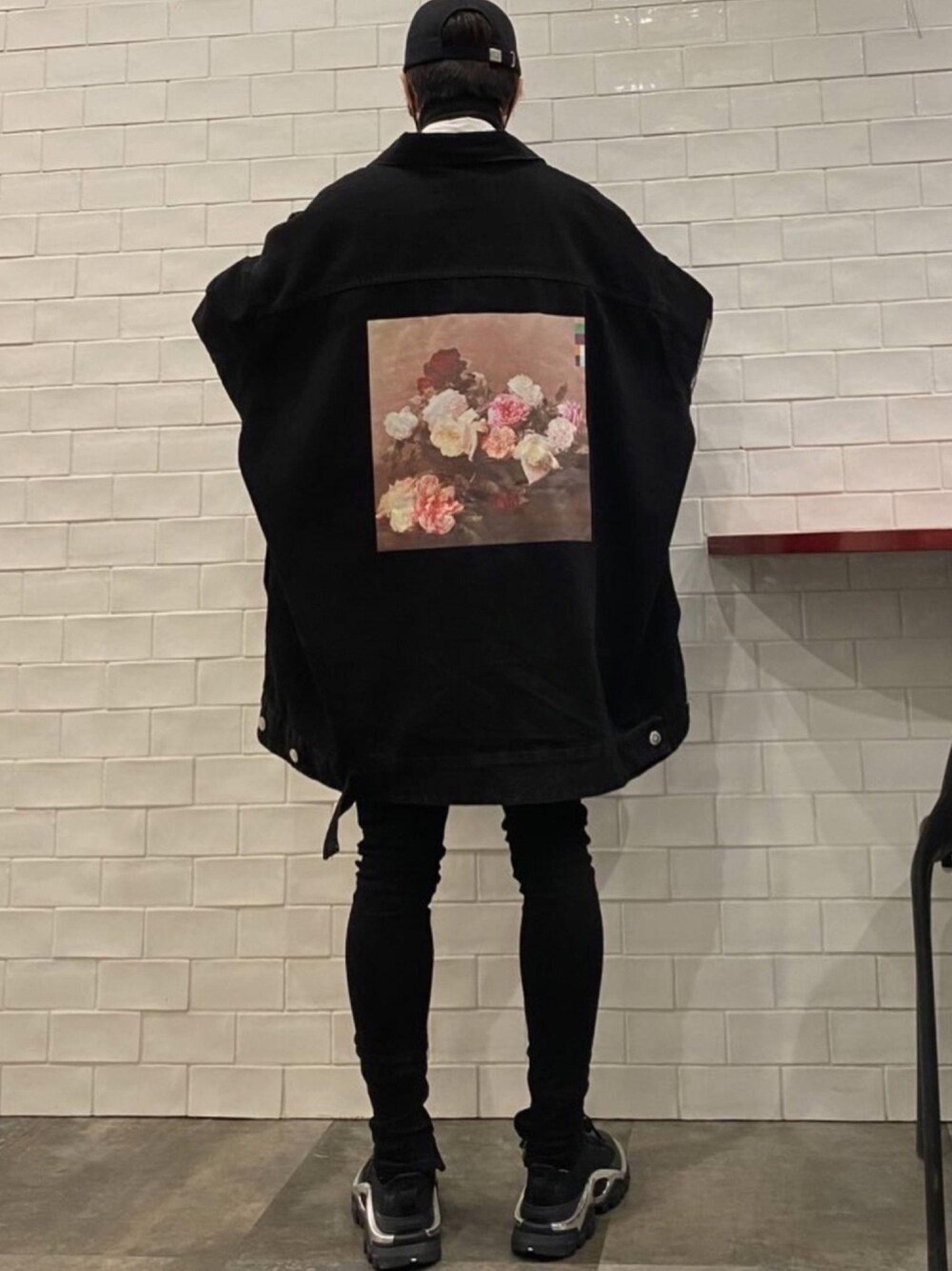 image of Raf Simons 18S/s New Order Peter Saville Oversized Jacket in Black, Men's (Size Medium)
