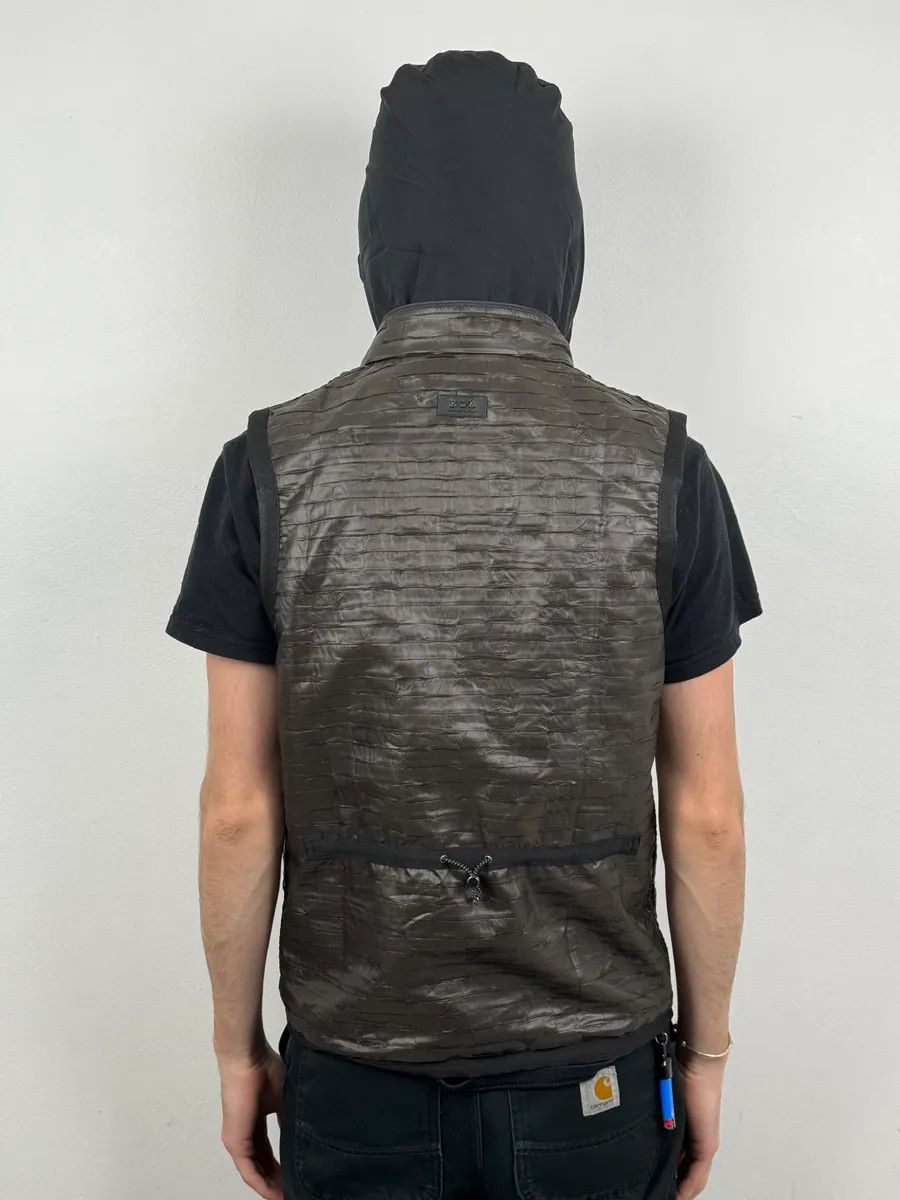 Emporio Armani SS2010 Emporio Armani Brown Satin Crocodile Effect Avant-Garde Vest Size US S / EU 44-46 / 1 - 3 Thumbnail