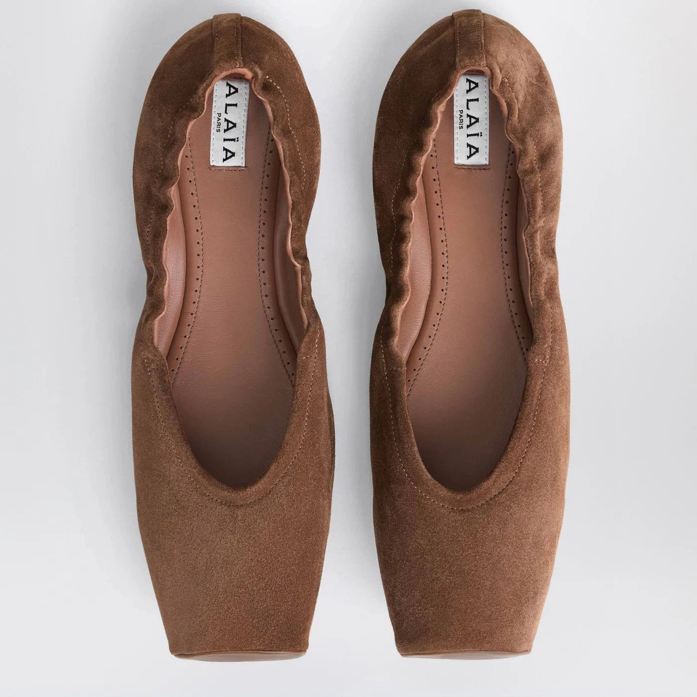 Alaia o1d2blof0426 Two-Tone Ballerina in Brown Size US 8 / IT 38 - 3 Thumbnail
