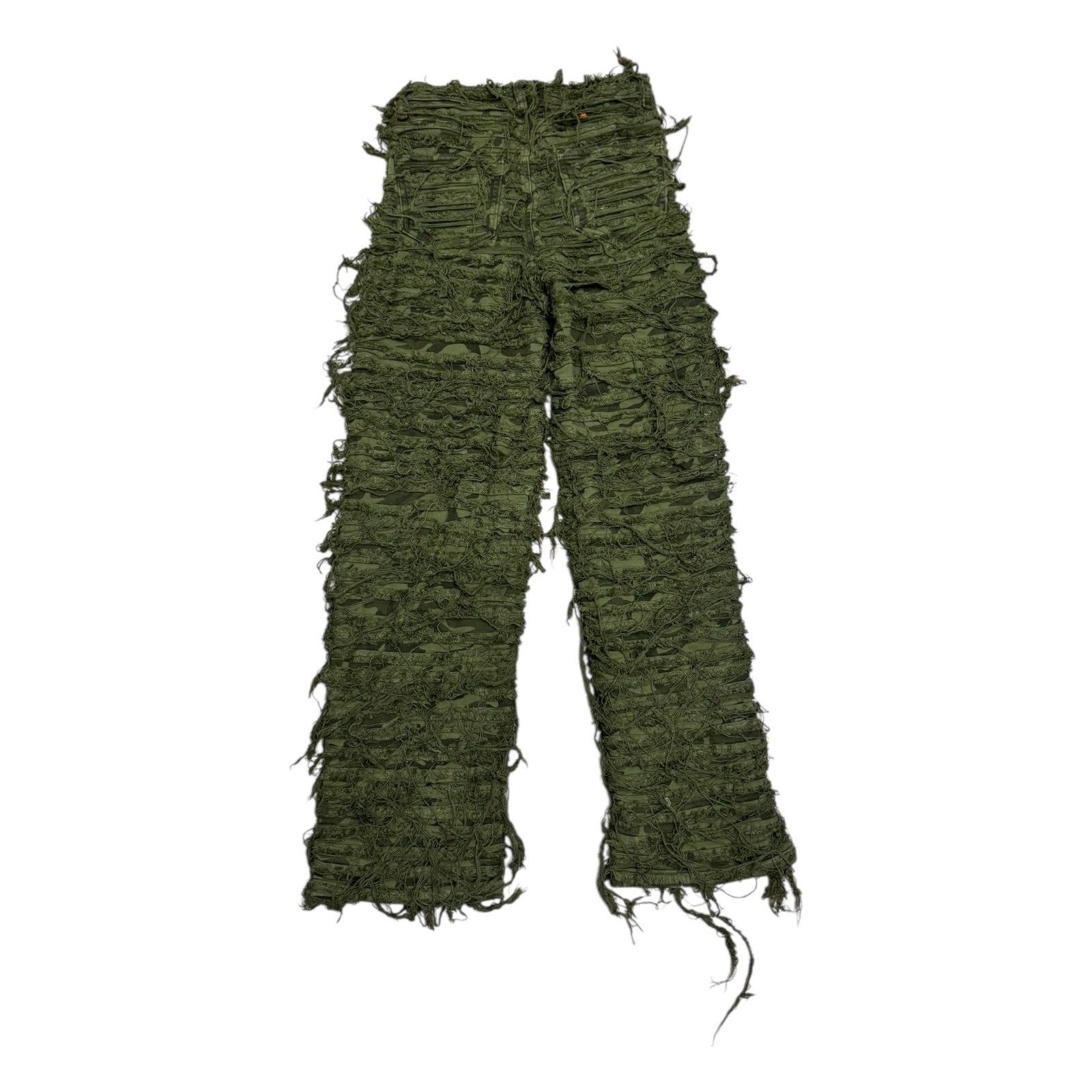 Other APHRODITE Camo Shredded Army Denim Jeans Pants Womens 28x30 Size 28" / US 6 / IT 42 - 2 Thumbnail