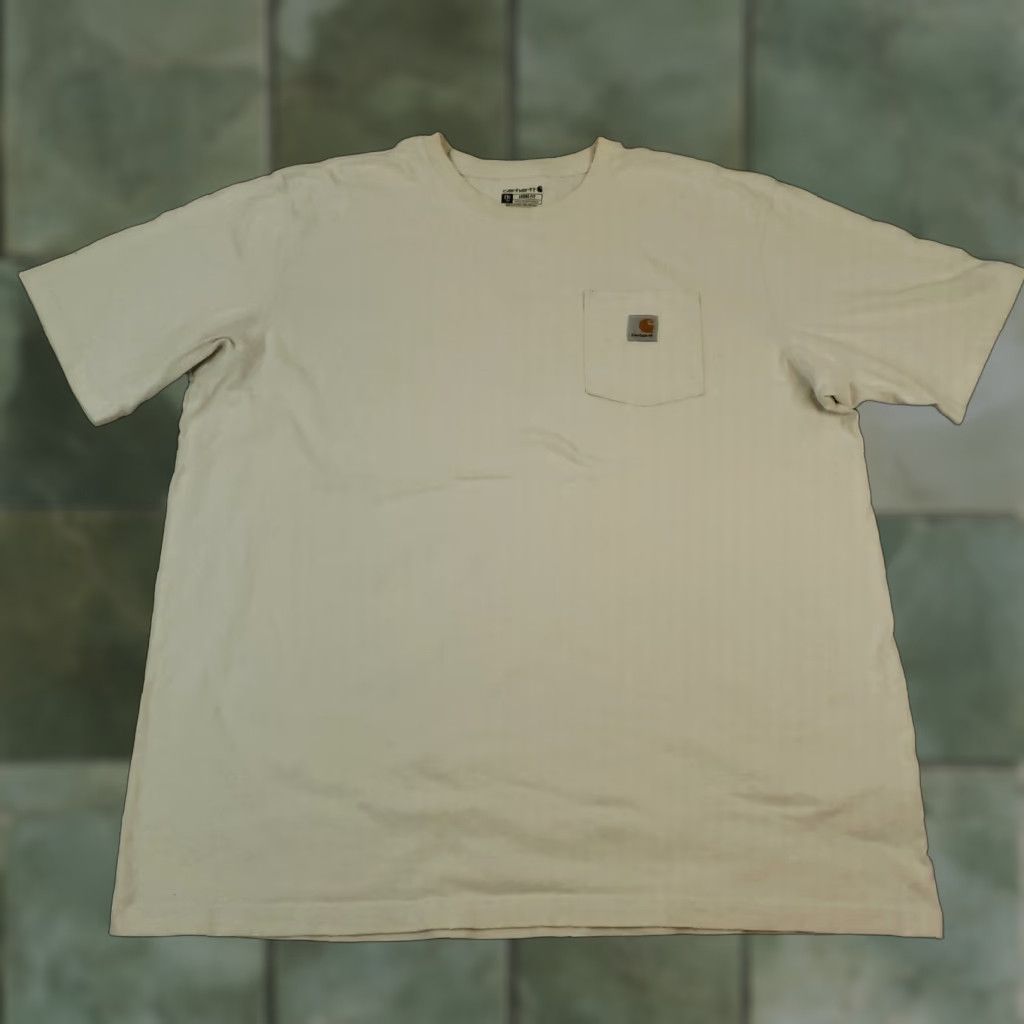 Carhartt Carhartt Mens 2XL XXL Tall Short Sleeve White Loose Fit Crew Neck Size US XXL / EU 58 / 5 - 1 Thumbnail