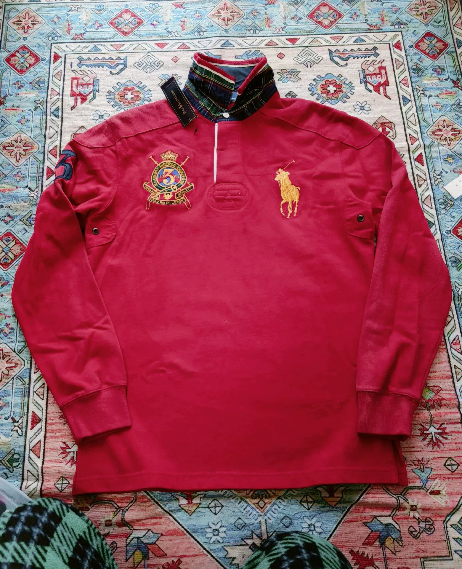Polo Ralph Lauren Polo Ralph Lauren Heavy Long-Sleeve Polo Size US S / EU 44-46 / 1 - 1 Thumbnail