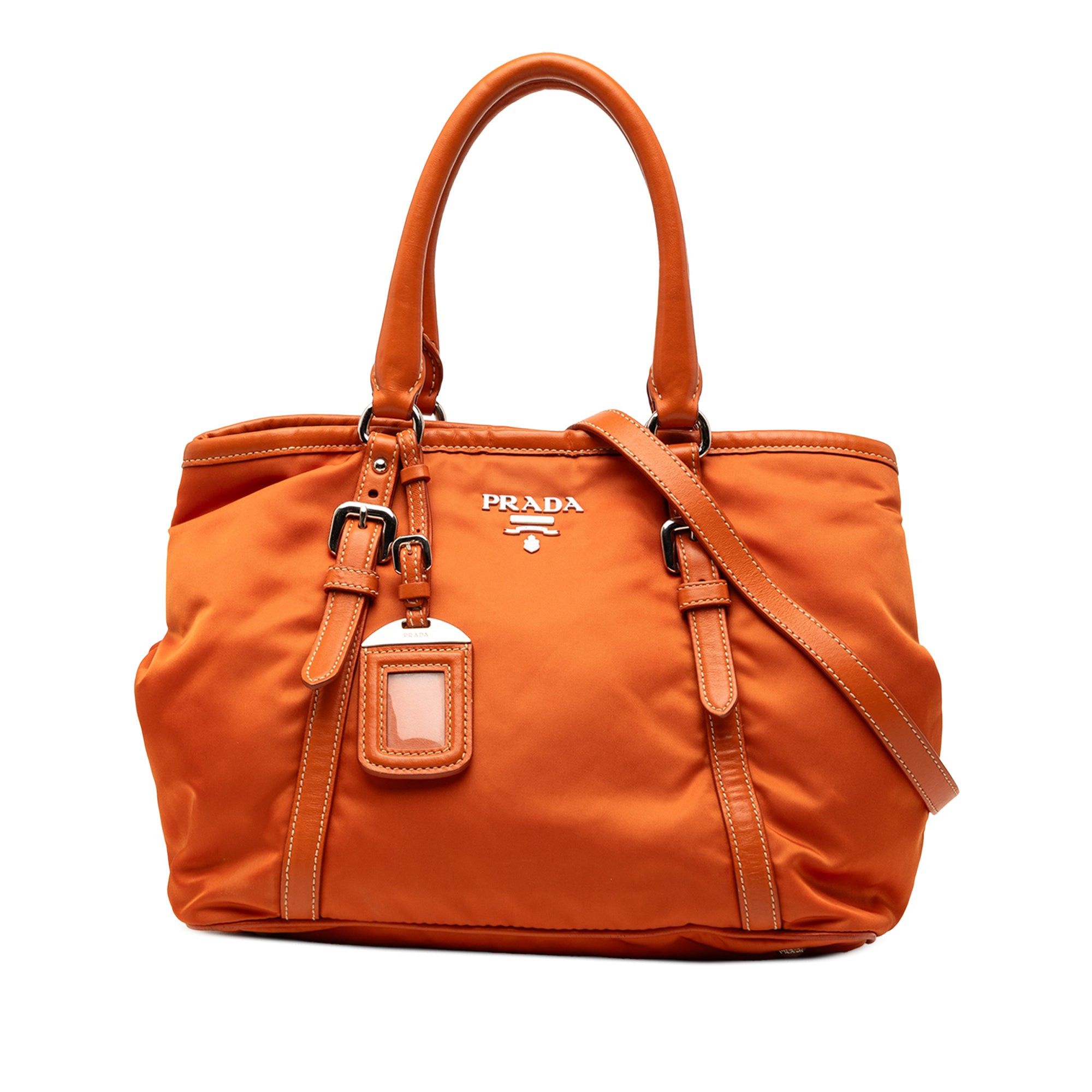 Prada Soft Calf Trimmed Tessuto Satchel Size ONE SIZE - 1 Thumbnail
