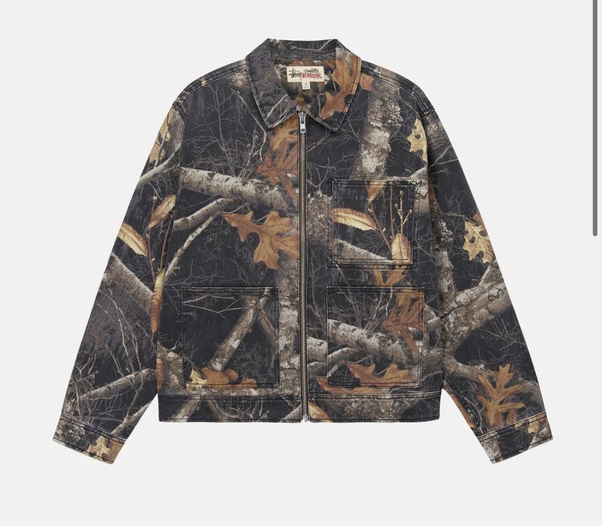 Stussy Stussy Zip Work Jacket Realtree Edge Large | Grailed