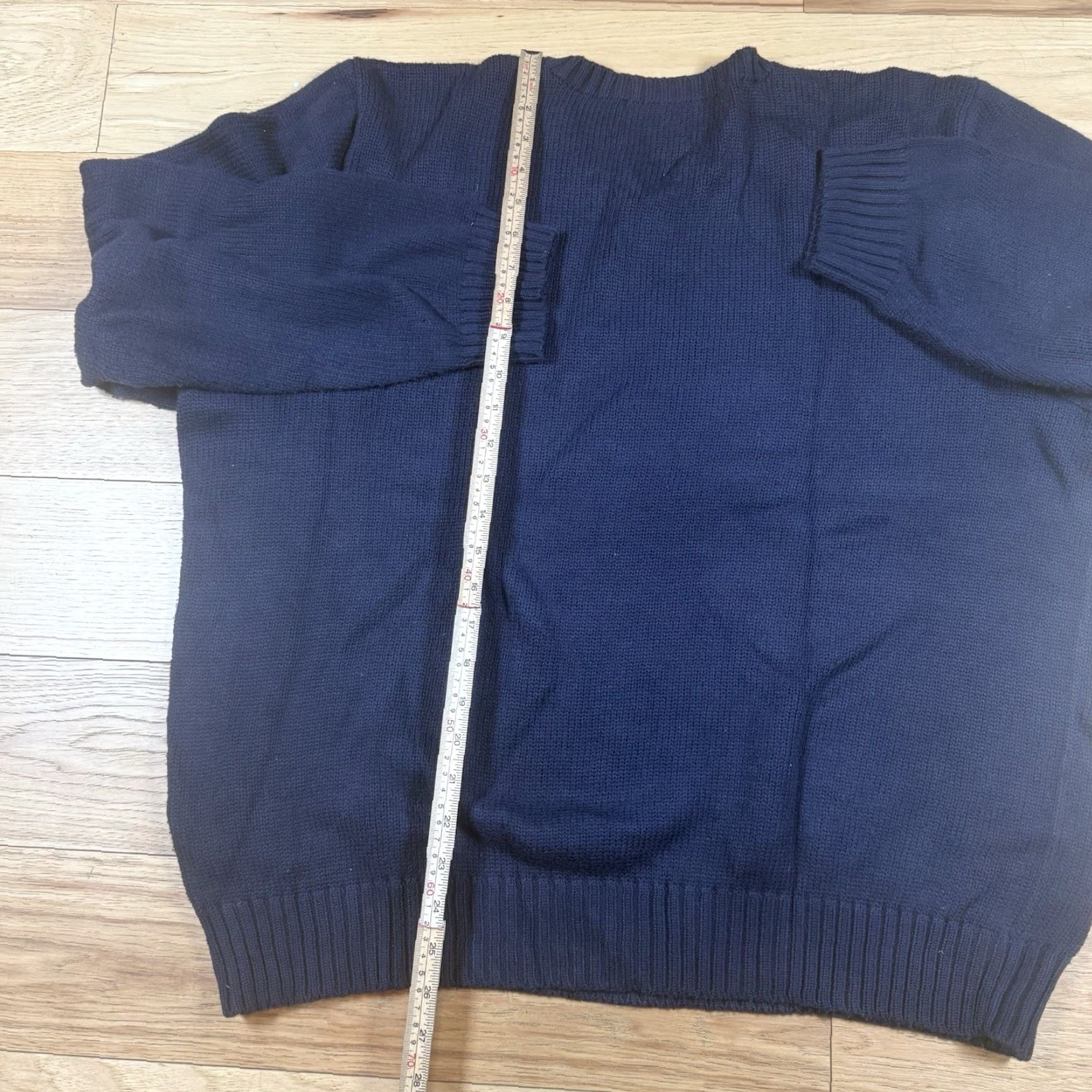 Ralph Lauren VINTAGE Ralph Lauren Sweater Mens XXL Blue V-Neck Cinched Polo Size US XXL / EU 58 / 5 - 7 Thumbnail