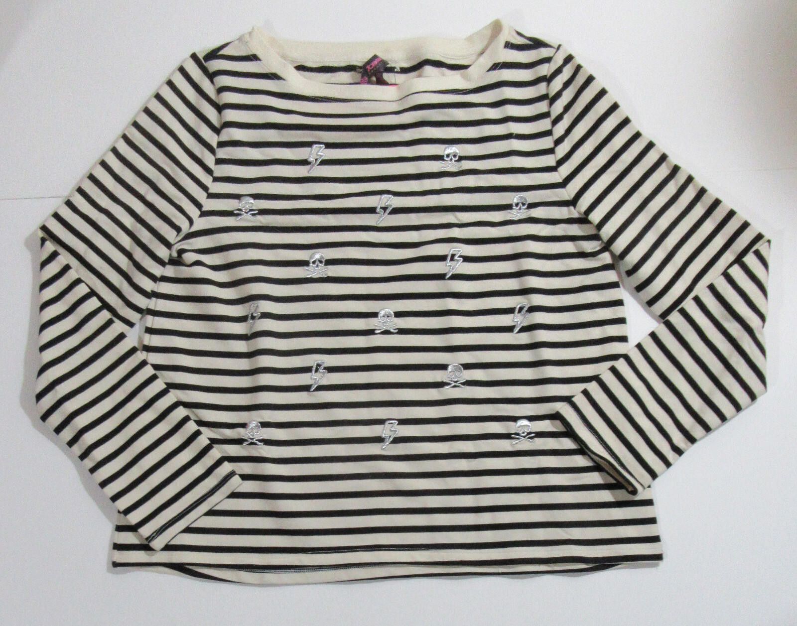 Designer Betsey Johnson Performance Womens Skull & Bones Shirt M NWT Size M / US 6-8 / IT 42-44 - 1 Thumbnail