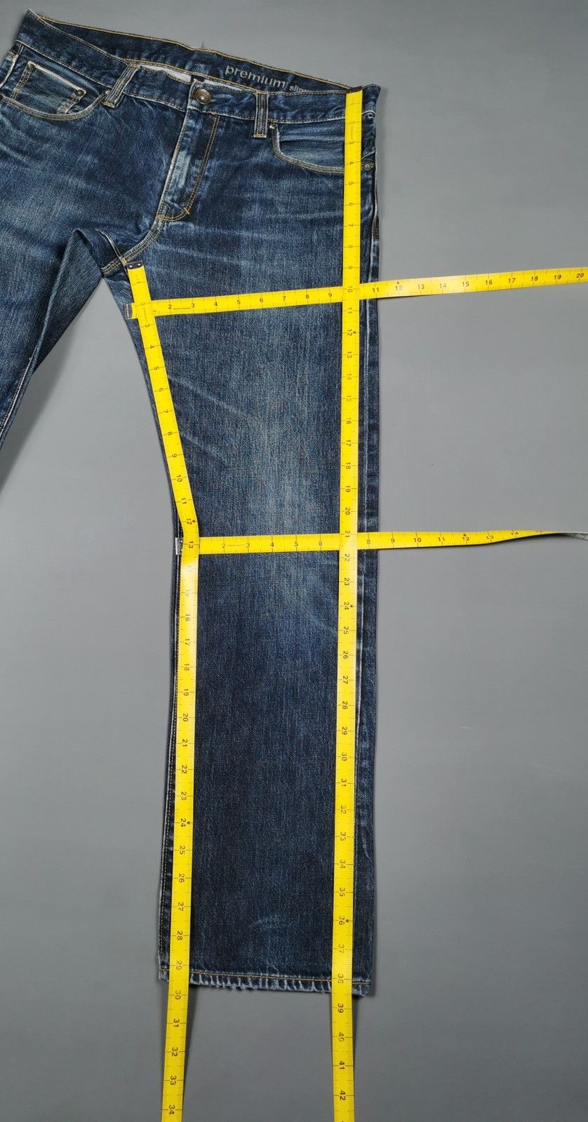 Gap Gap Selvedge Raw Slim Straight Jeans Size US 34 / EU 50 - 11 Thumbnail