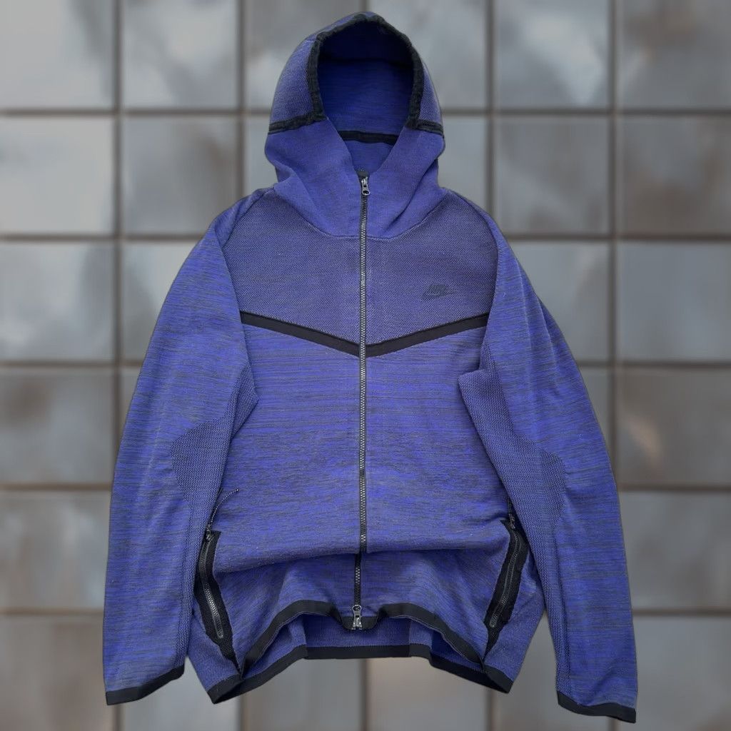 Nike NIKE TECH JACKET HOODIE ADULT L KNIT WINDRUNNER NAVY BLUE BLACK 728685-451 Size US L / EU 52-54 / 3 - 1 Thumbnail