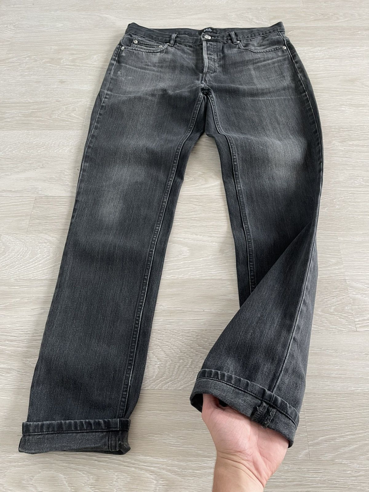 A.P.C. A.P.C. Low Standard Raw Denim Jeans Straight Leg Low Rise Size US 31 - 6 Thumbnail