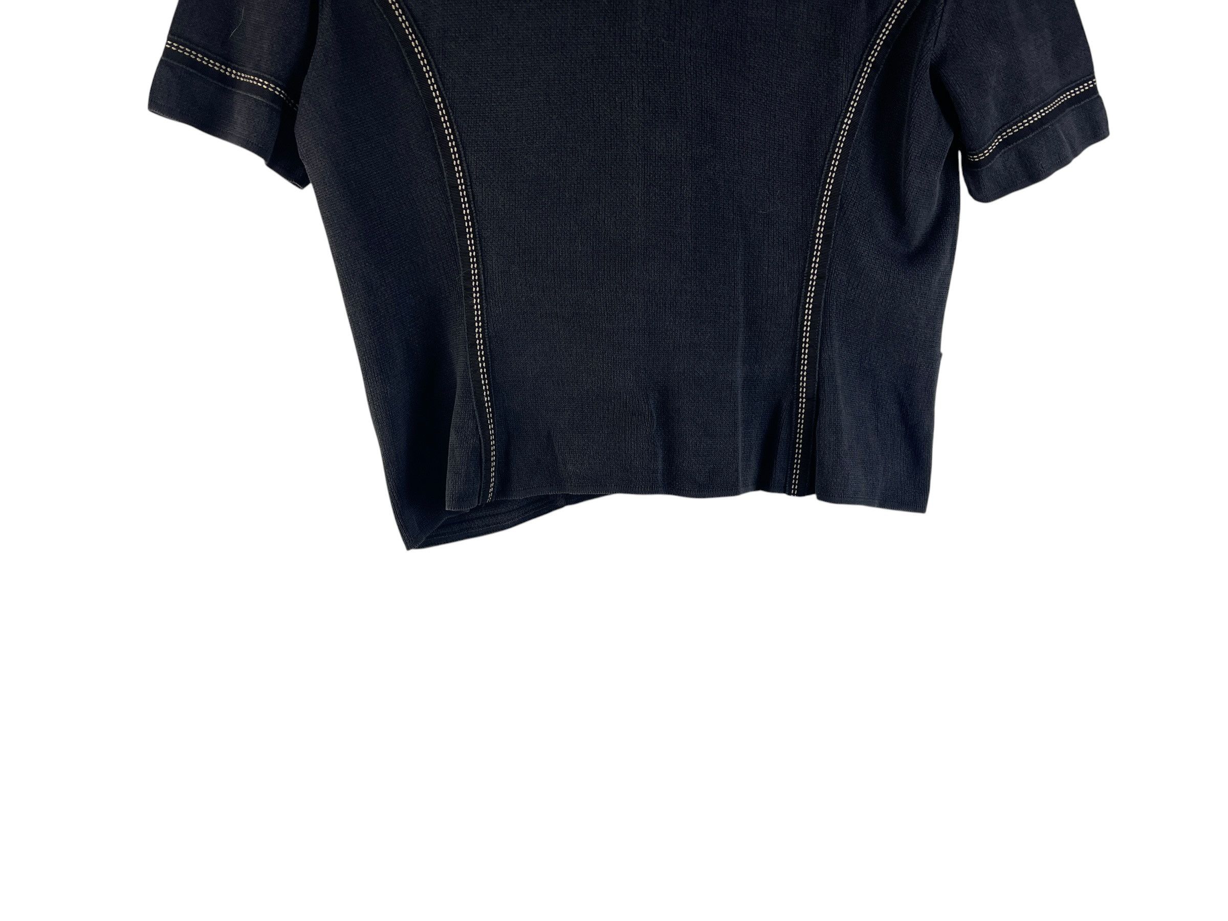 Salvatore Ferragamo Vintage Salvatore Ferragamo Cropped Button Top Size US S / EU 44-46 / 1 - 12 Thumbnail