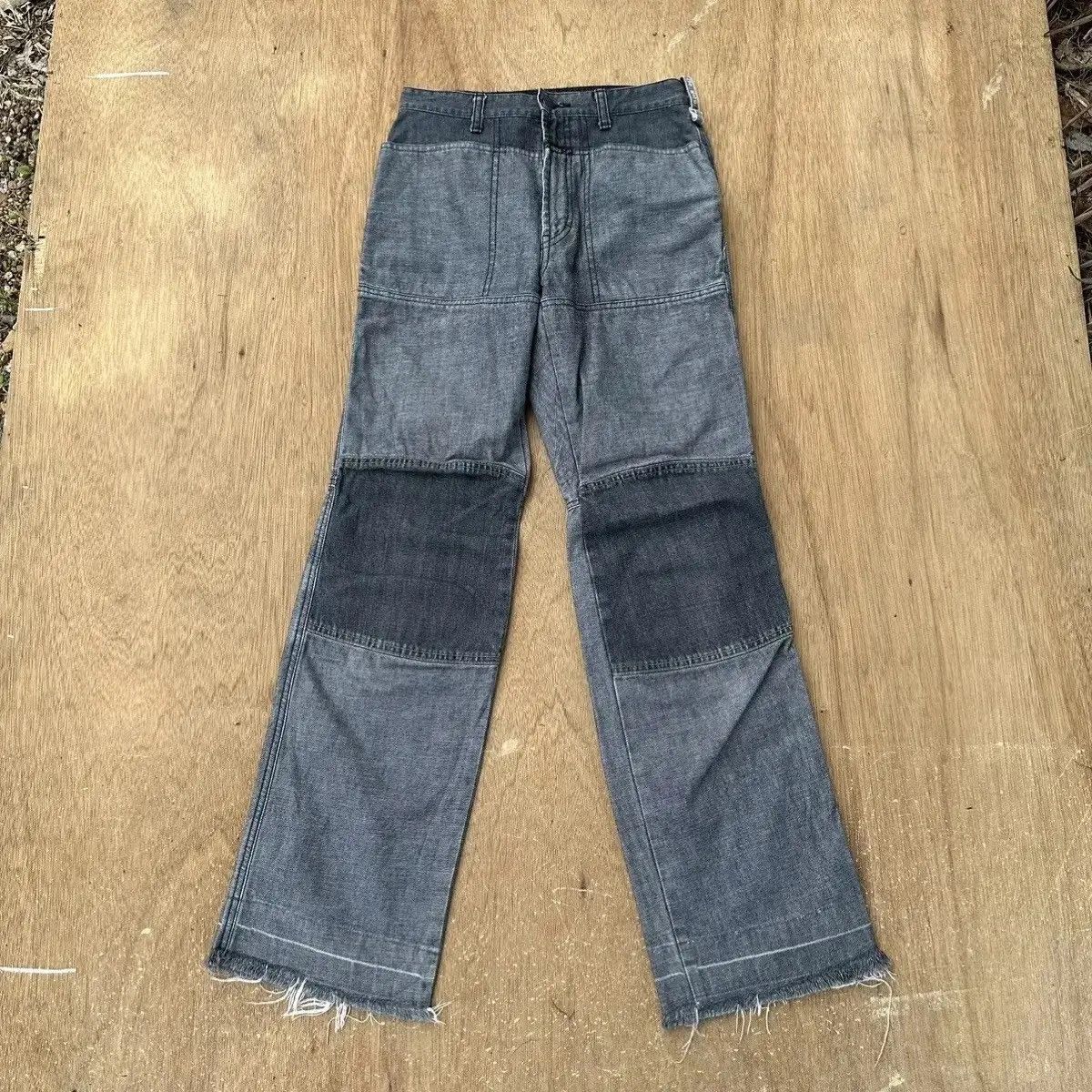 Marithe + Francois Girbaud UNIQUE‼️MARITHE FRANCOIS GIRBAUD JEAN SELVEDGE PATHWORK RARE Size US 26 / EU 42 - 1 Thumbnail