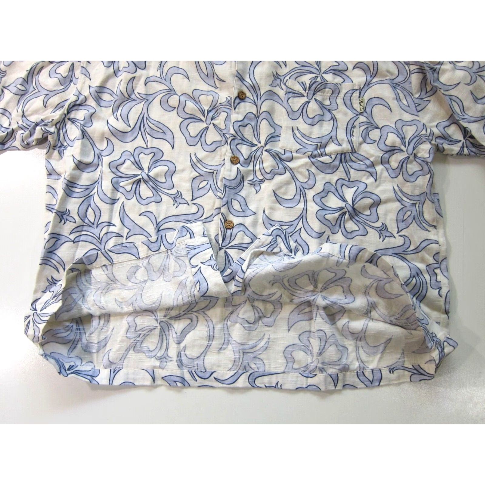 Rip Curl Vintage Rip Curl Short Sleeve Shirt XL Blue White Floral Hawaiian 100% Cotton Men Shirt XL Size US XL / EU 56 / 4 - 5 Thumbnail