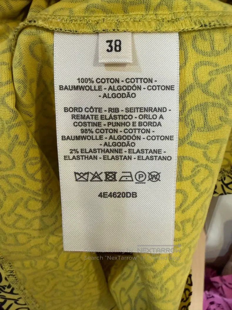 Hermes Hermes Yellow Full Print Short Sleeve Size XS / US 0-2 / IT 36-38 - 4 Thumbnail