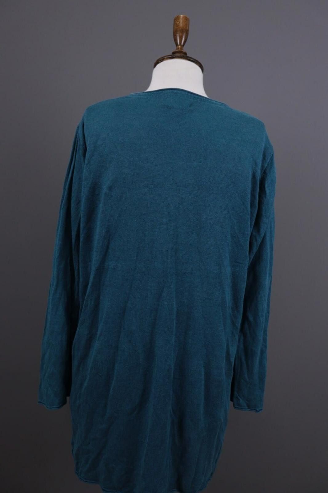 Designer Gudrun Sjoden Blue Linen Lagenlook A-Line Dress Size L Size L / US 10 / IT 46 - 11 Thumbnail