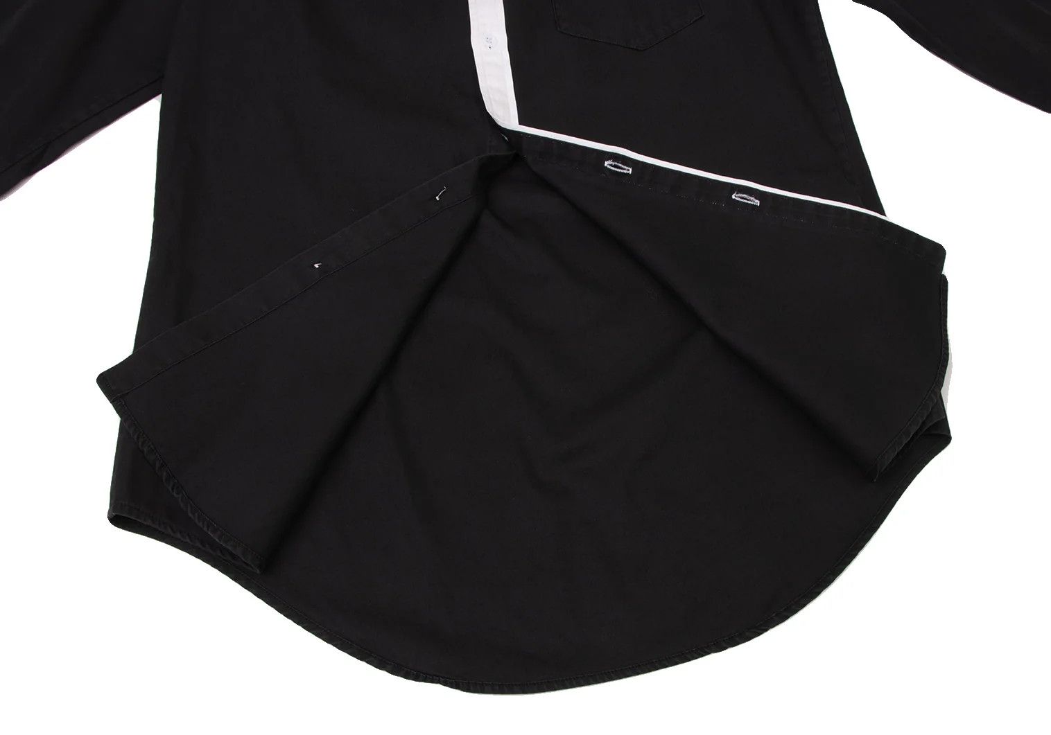 Yohji Yamamoto Yohji Yamamoto Cotton Contrast Shirt Size US M / EU 48-50 / 2 - 10 Thumbnail