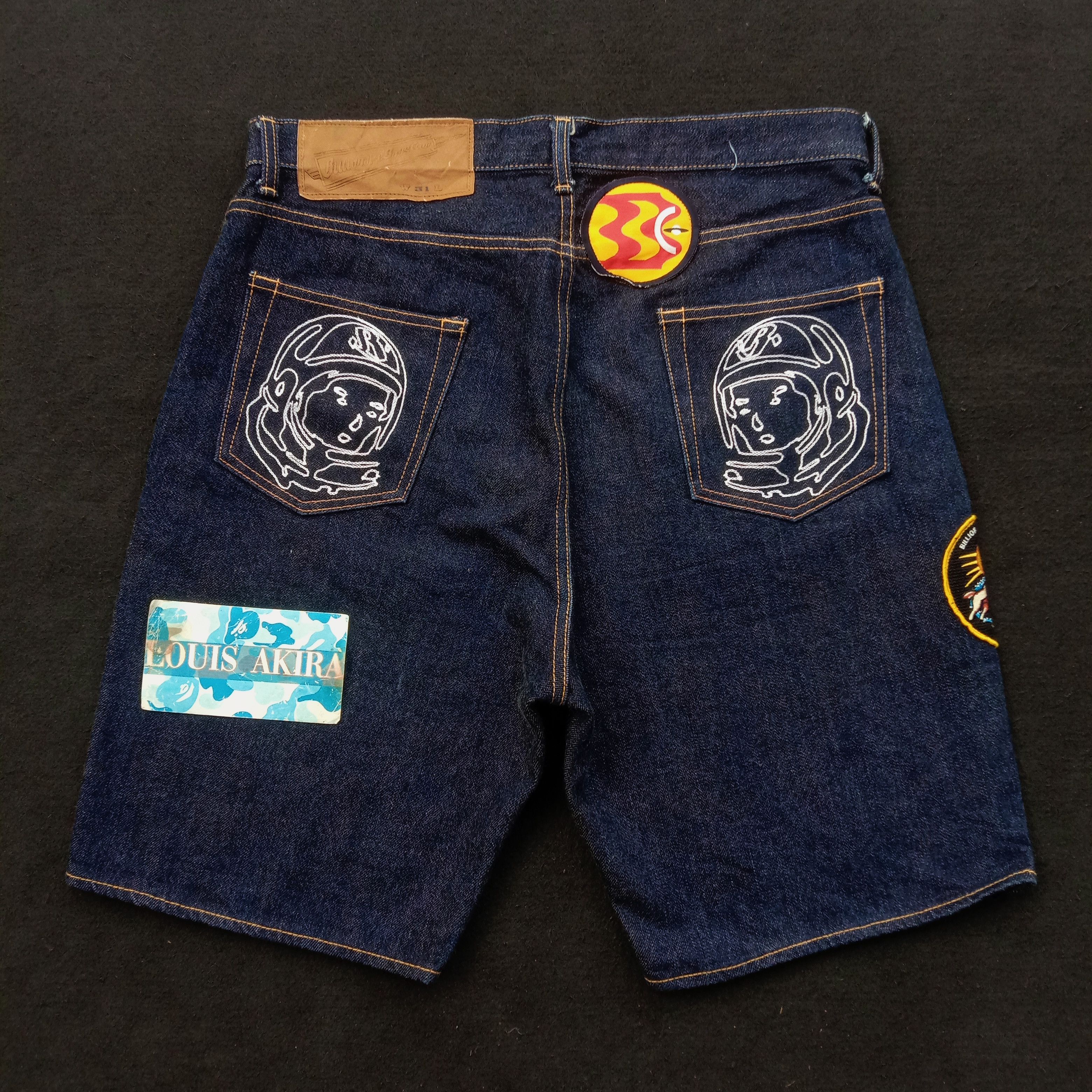 image of Billionaire Boys Club Patch Denim Shorts in Indigo, Men's (Size 36)