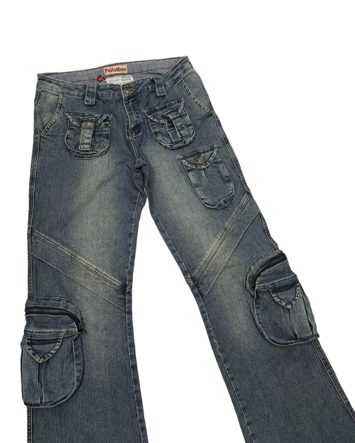 If Six Was Nine FLARE SiCK TACTICAL 3D MULTI POCKET CARGO PANTS PANTOMIME Size US 32 / EU 48 - 8 Thumbnail