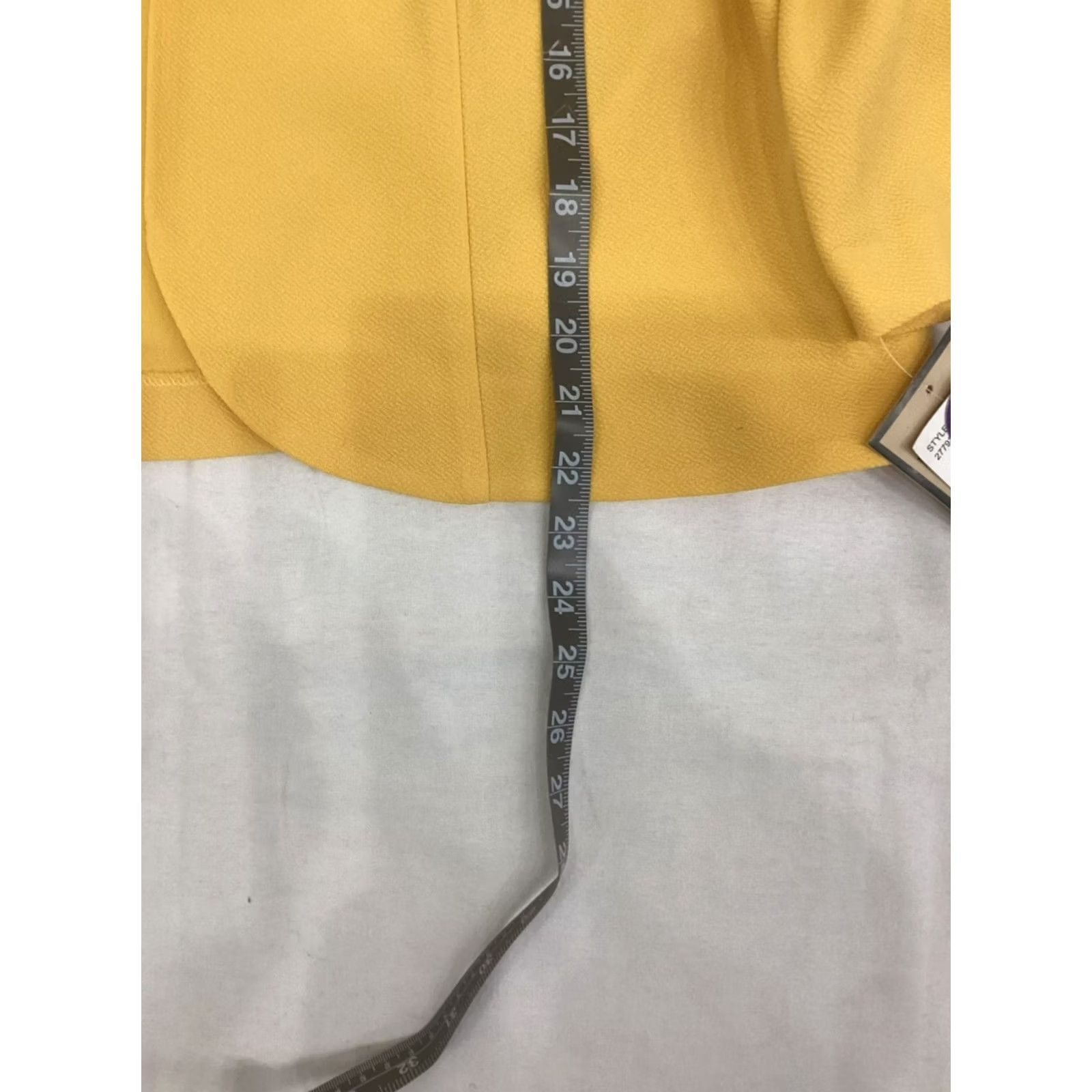 Vintage Maya Brooke Basic Jacket Womens 20W Yellow Blazer Size 3XL / US 20-22 - 3 Thumbnail