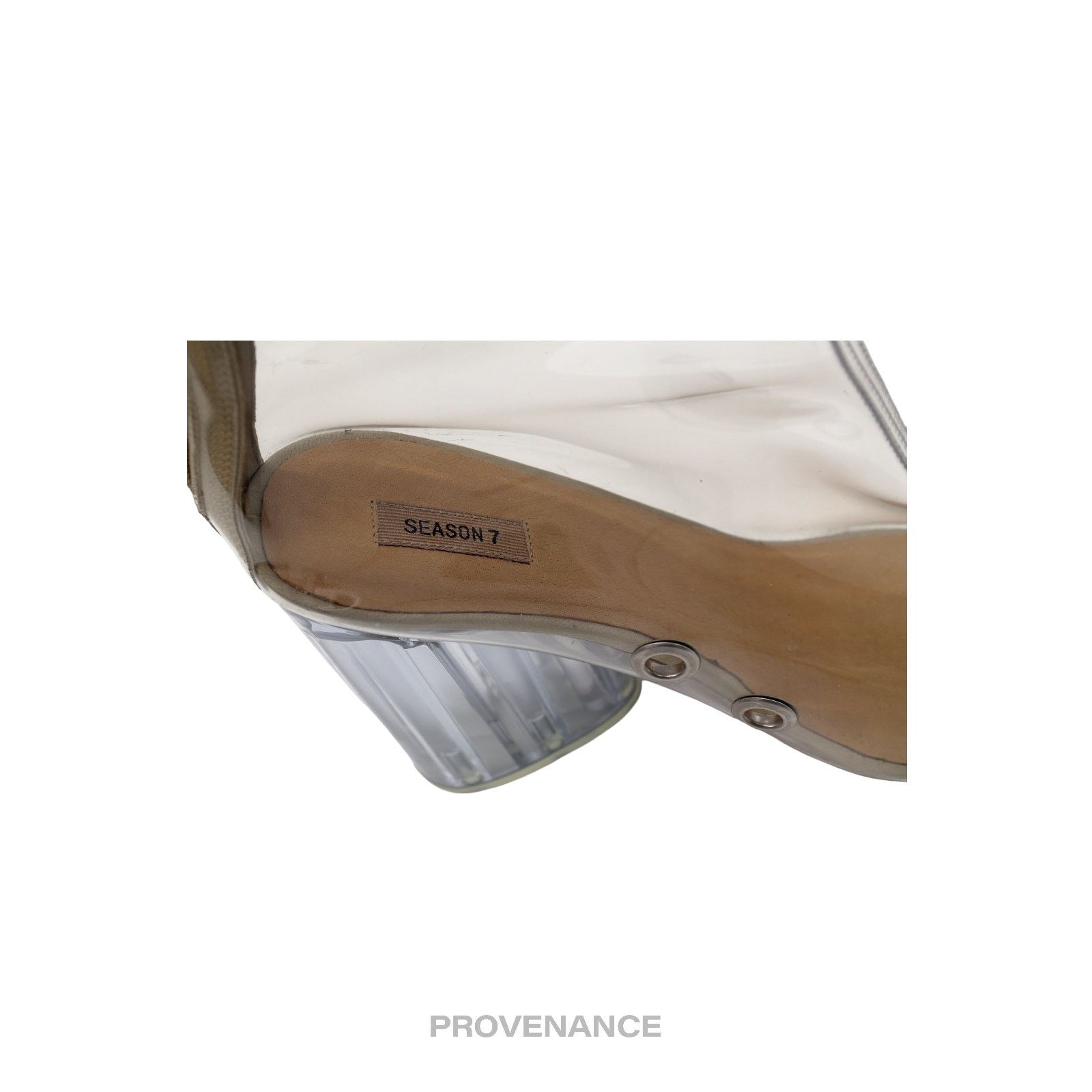 🔴 Yeezy Season Boots Pump Heels Clear PVC 37 8D