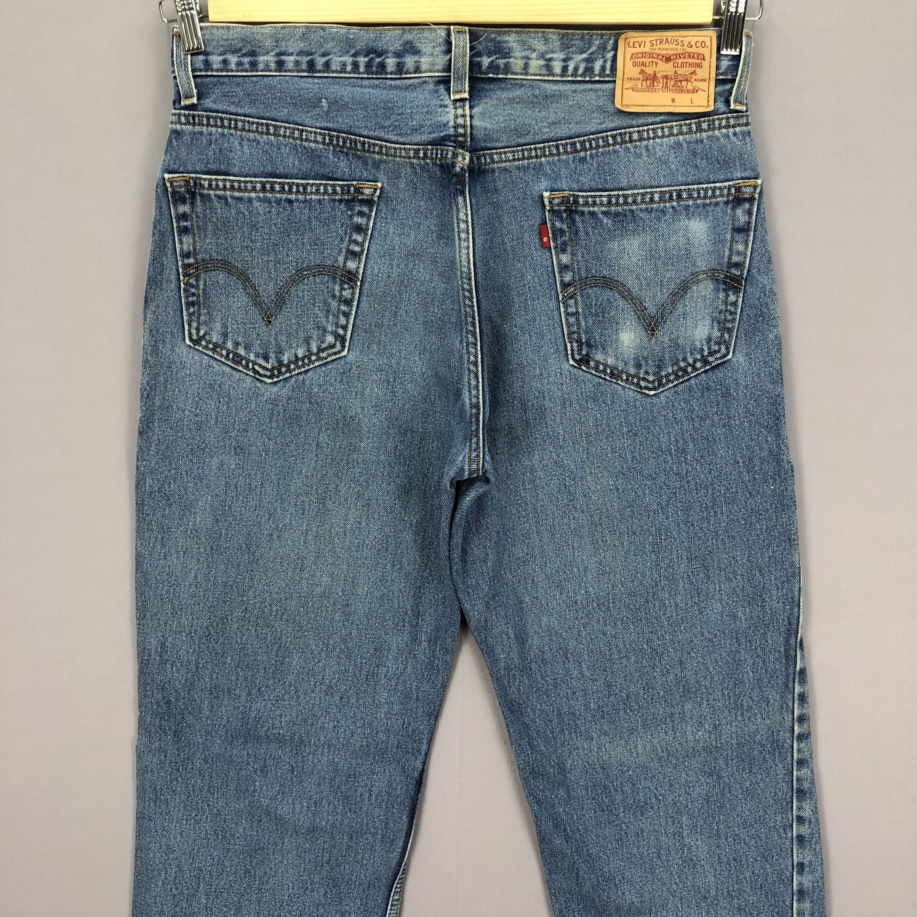 Levi's Vintage Y2K Levis 550 Stone Wash Jeans Levi's Faded Denim Size US 34 / EU 50 - 4 Thumbnail