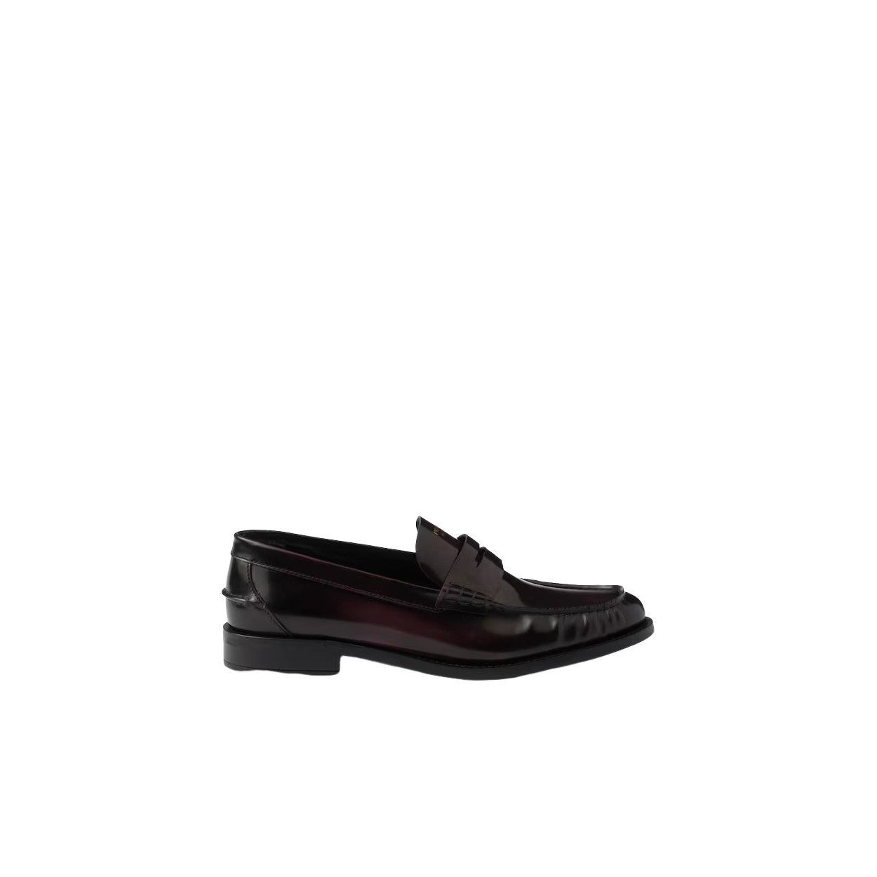 Prada PRADA $1220 Cordovan Brushed Leather Loafers New & Authentic Size US 6 / IT 36 - 2 Thumbnail