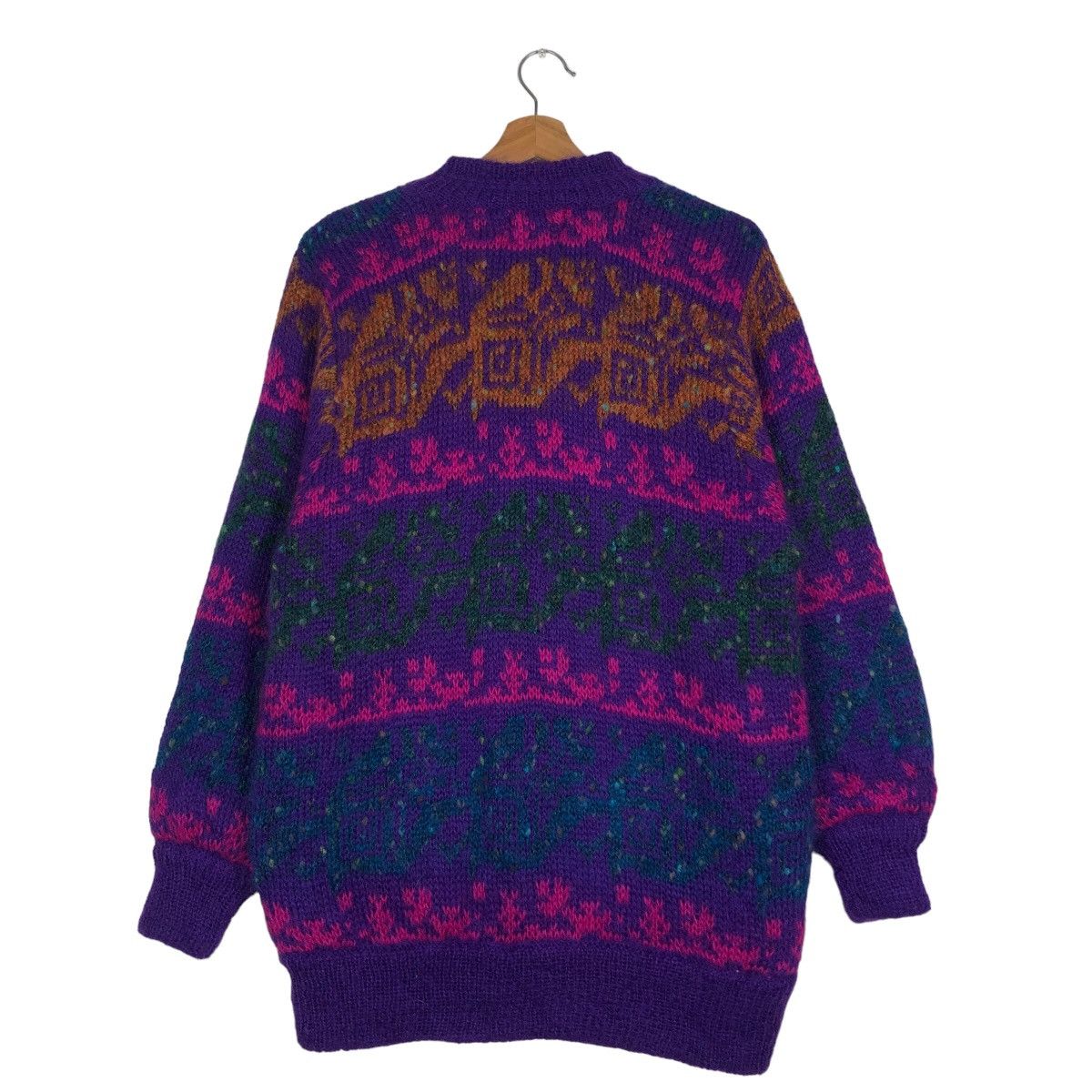 Japanese Brand Vintage Cardigan Sanfino Flower Big Logo Issey Miyake Japan Size US M / EU 48-50 / 2 - 8 Thumbnail