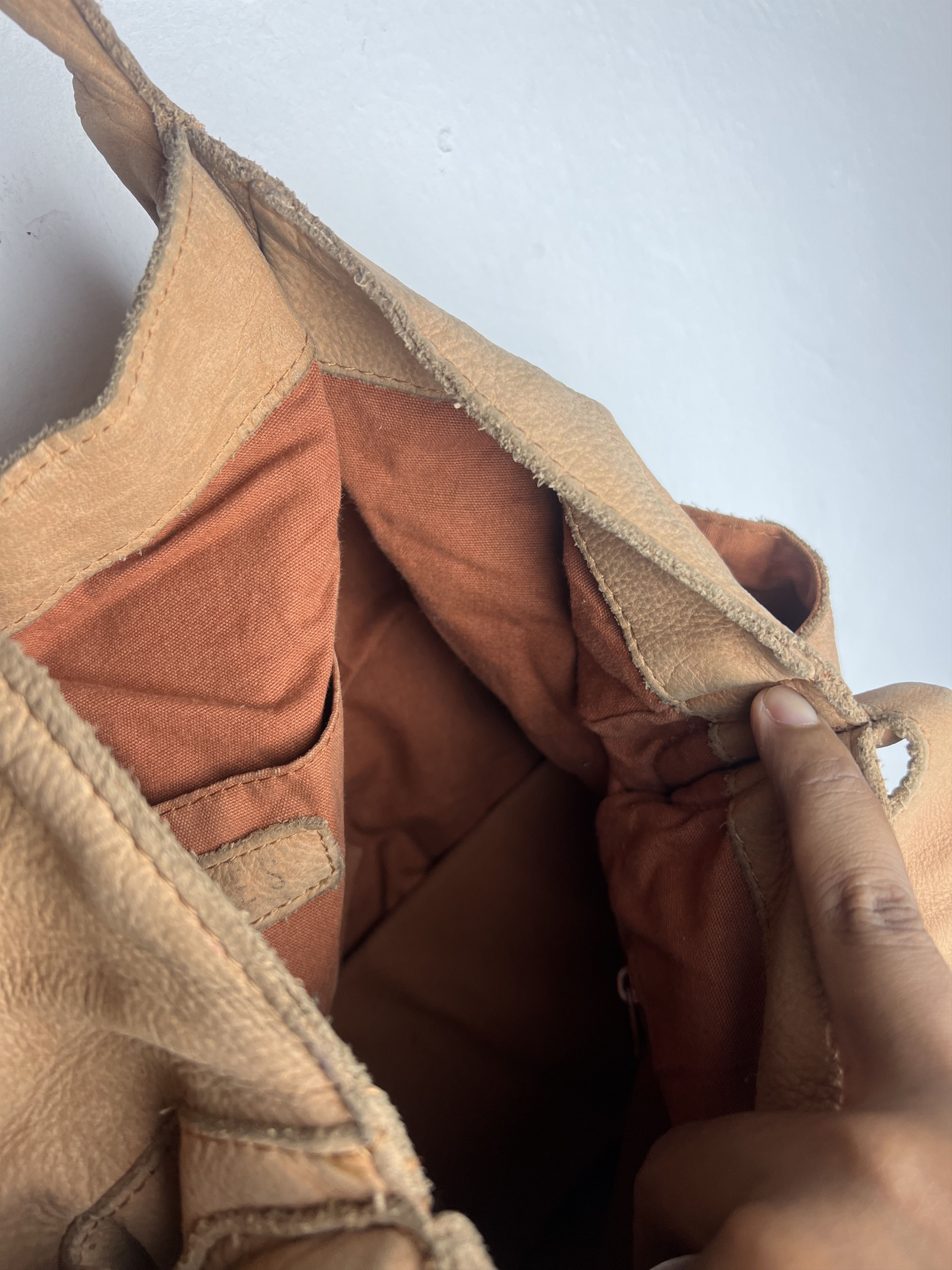 Genuine Leather Tres Kmrii Style Studded Leather Suede Hobo Bag Size ONE SIZE - 14 Thumbnail