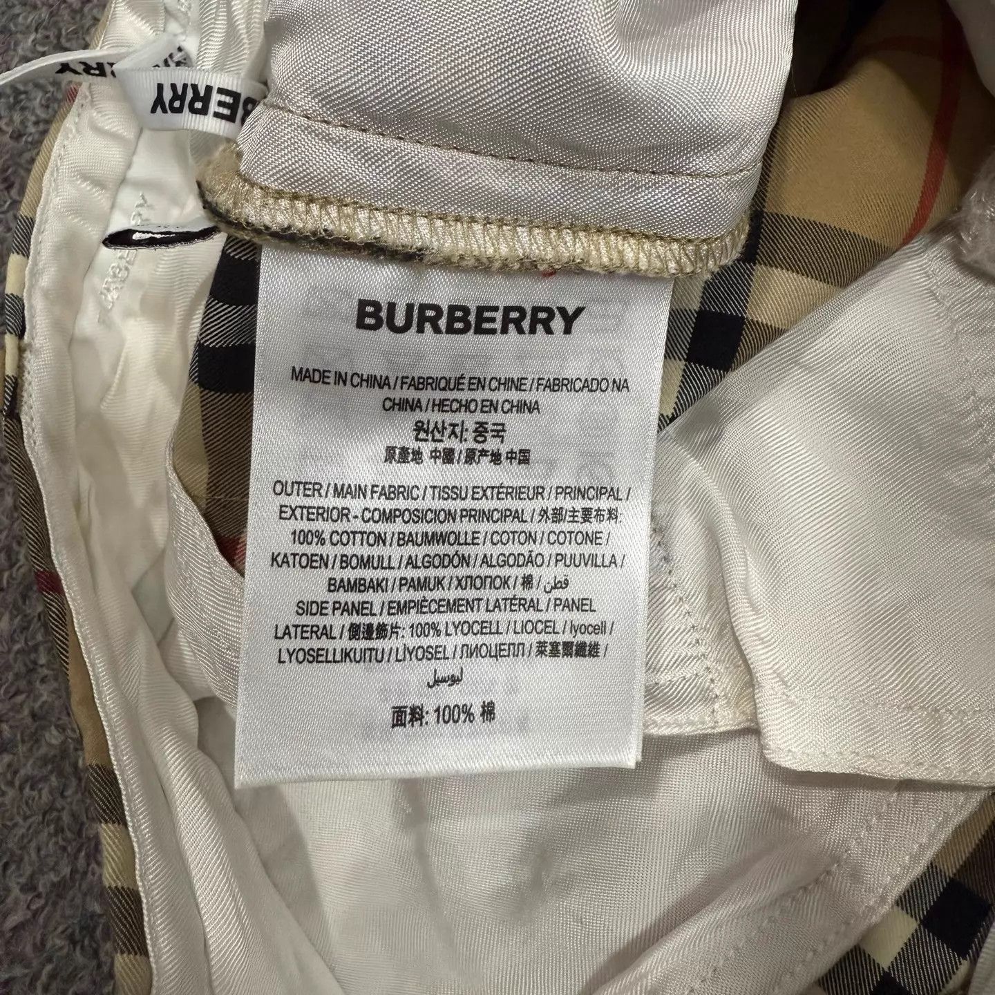 Burberry Burberry Classic Check Silk Trousers UK6 99 New Size 26" / US 2 / IT 38 - 4 Thumbnail