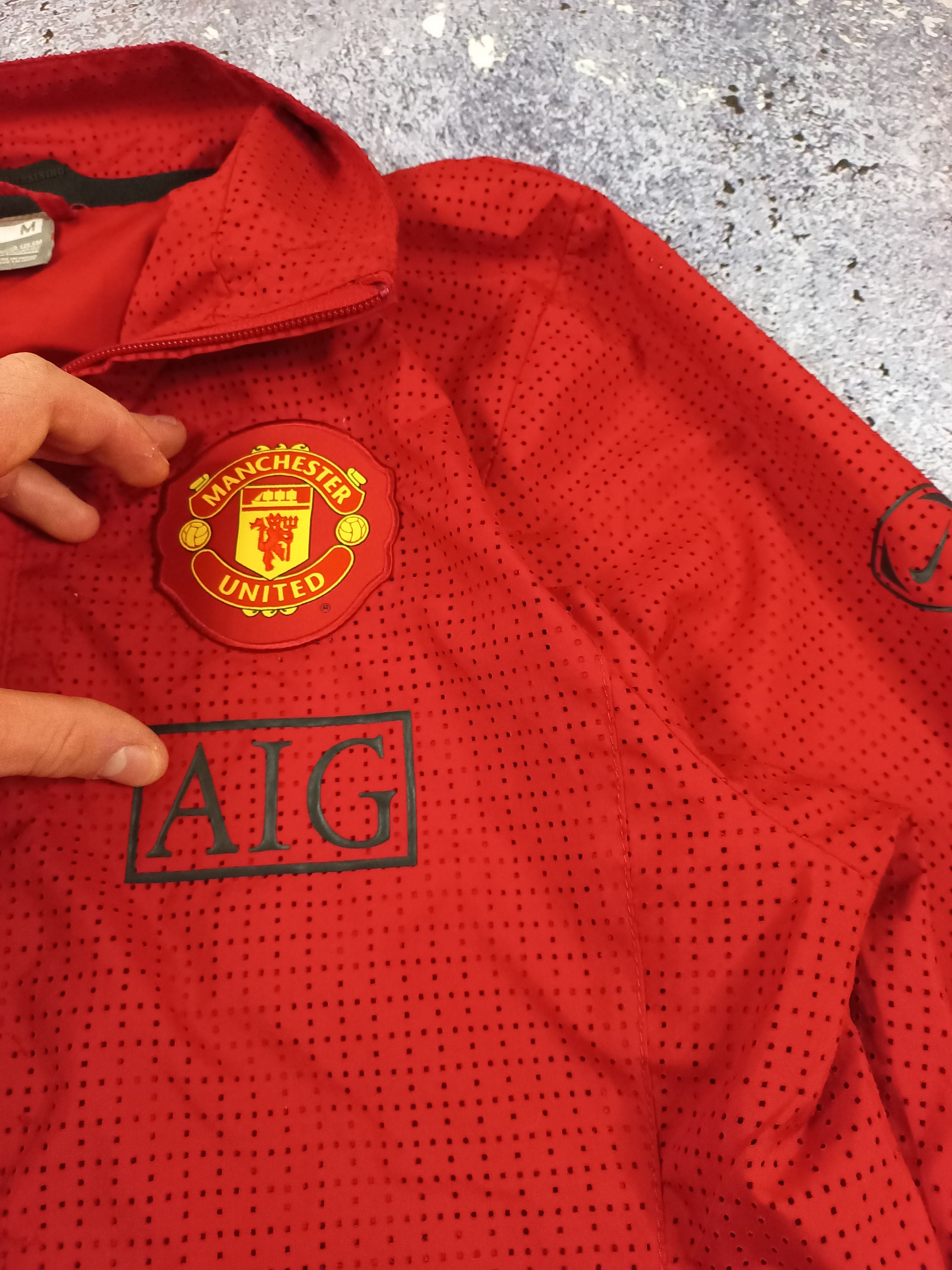 Nike Nike Manchester United AIG Track Jacket 2008–10 Vintage M Size US M / EU 48-50 / 2 - 4 Thumbnail