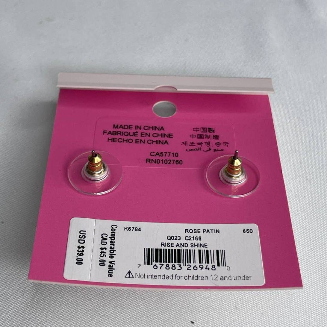 Kate Spade Kate Spade Round Rise and Shine Rose Patin Studs Earrings Size ONE SIZE - 5 Thumbnail