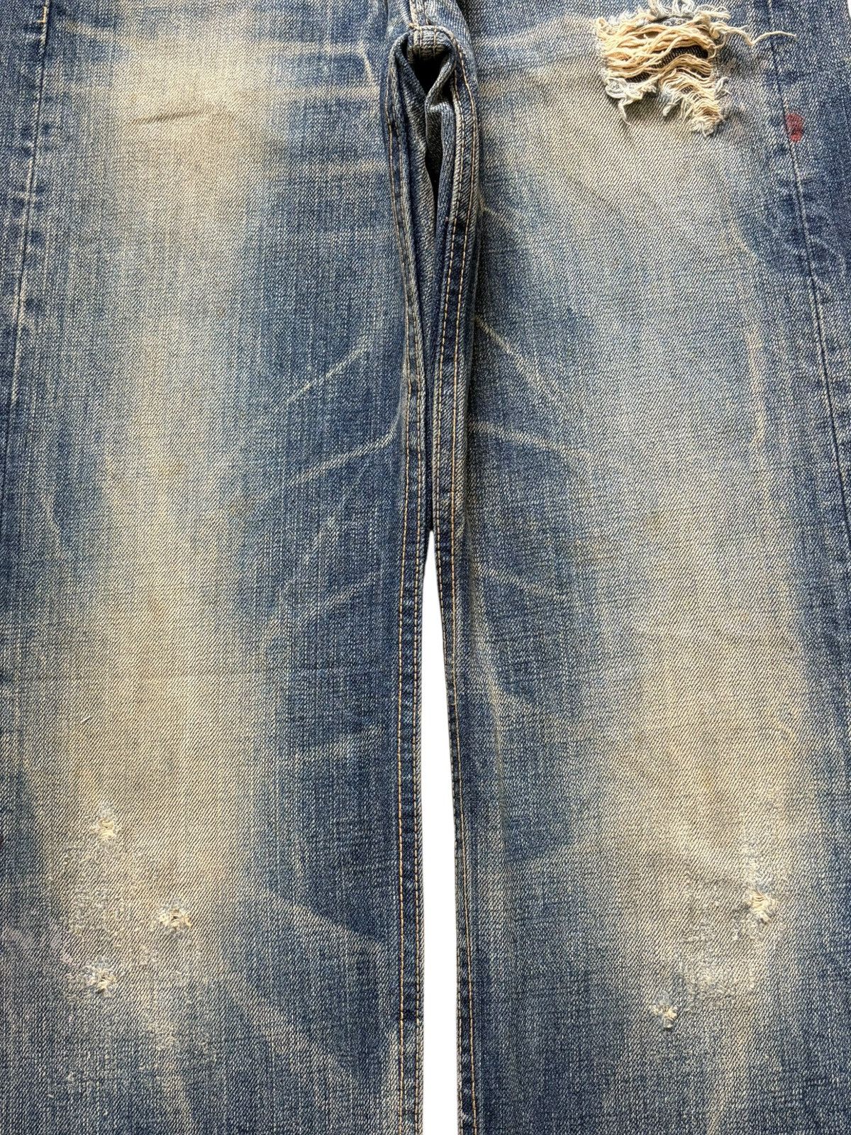 Edwin Vintage Domingo Mud Wash Distressed Jeans Size 27" / US 4 / IT 40 - 3 Thumbnail