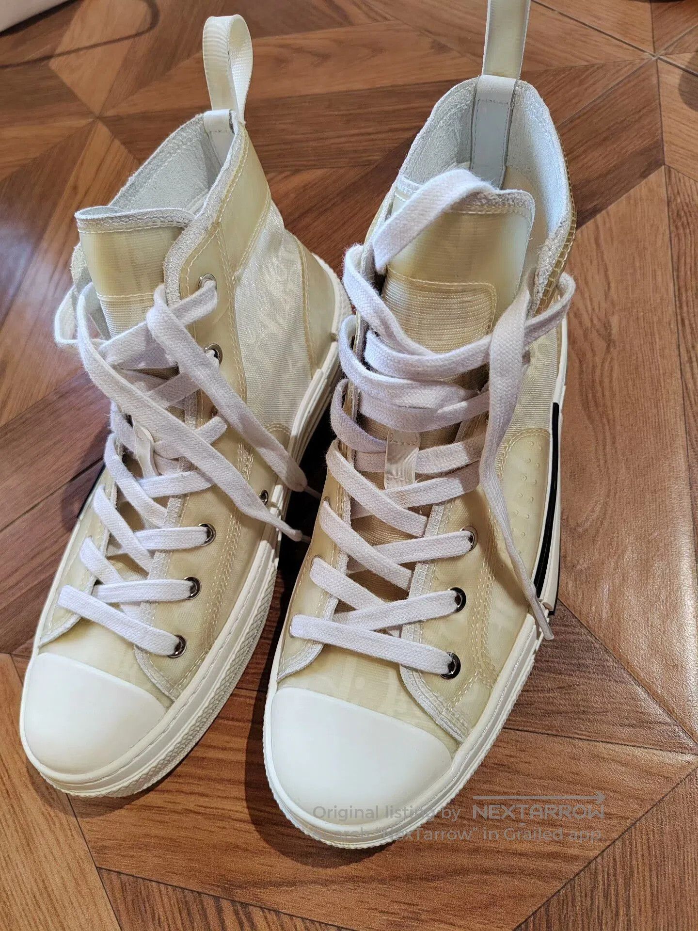 Dior Dior B23 High-Top Sneakers Beige. Size US 8 / EU 41 - 2 Thumbnail