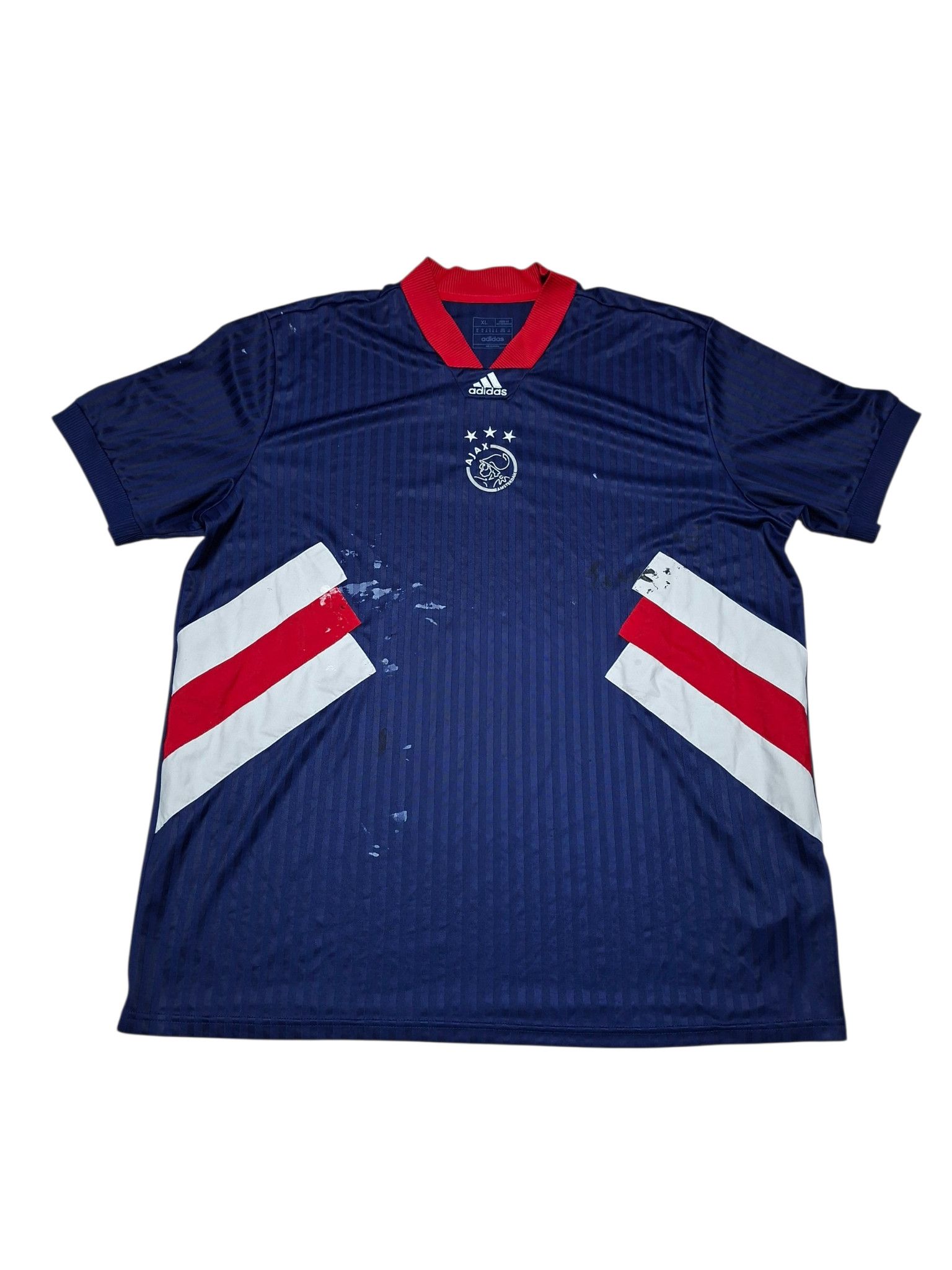Adidas AJAX AMSTERDAM ADIDAS VINTAGE DIRTY SOCCER JERSEY Size US XL / EU 56 / 4 - 1 Thumbnail