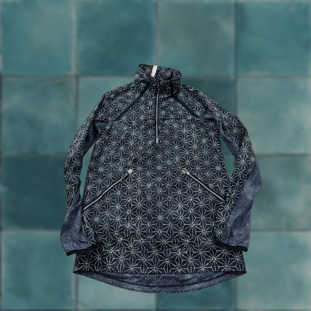Lululemon Lululemon Jacket Womens 6 Blue Geometric Print Asymmetrical Zip Hoodie Pullover Size M / US 6-8 / IT 42-44 - 1 Thumbnail