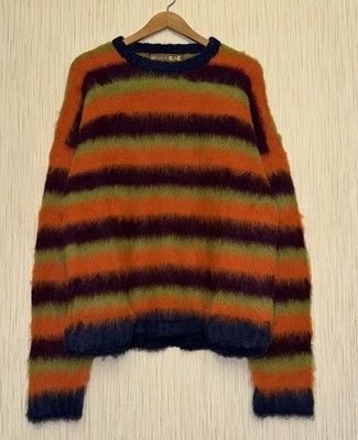 Brain Dead BRAIN DEAD Blurry Lines Alpaca sweater Fuzzy Size L Rare Size US L / EU 52-54 / 3 - 2 Thumbnail